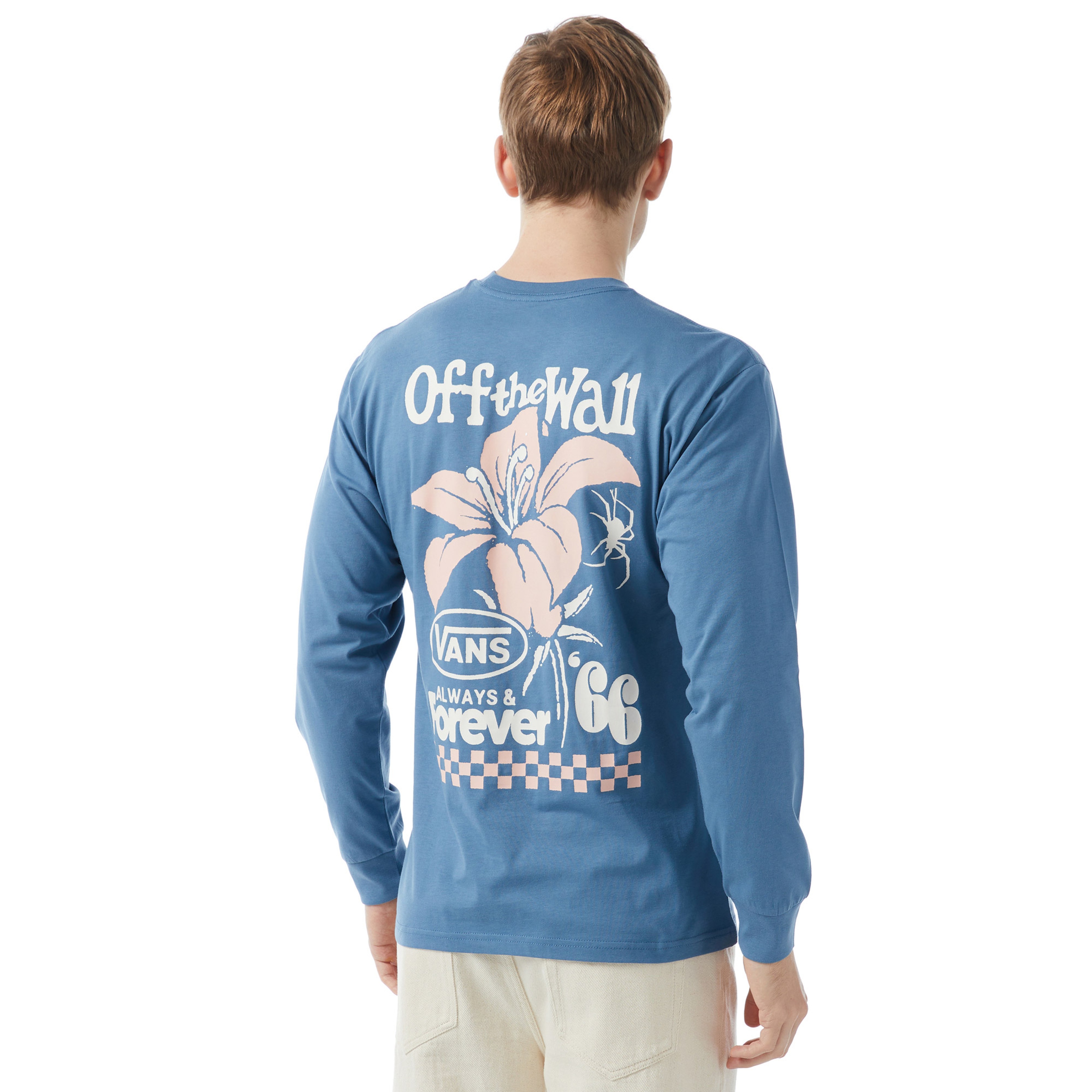 Vans Petal And Pest Ls Erkek Mavi T-Shirt
