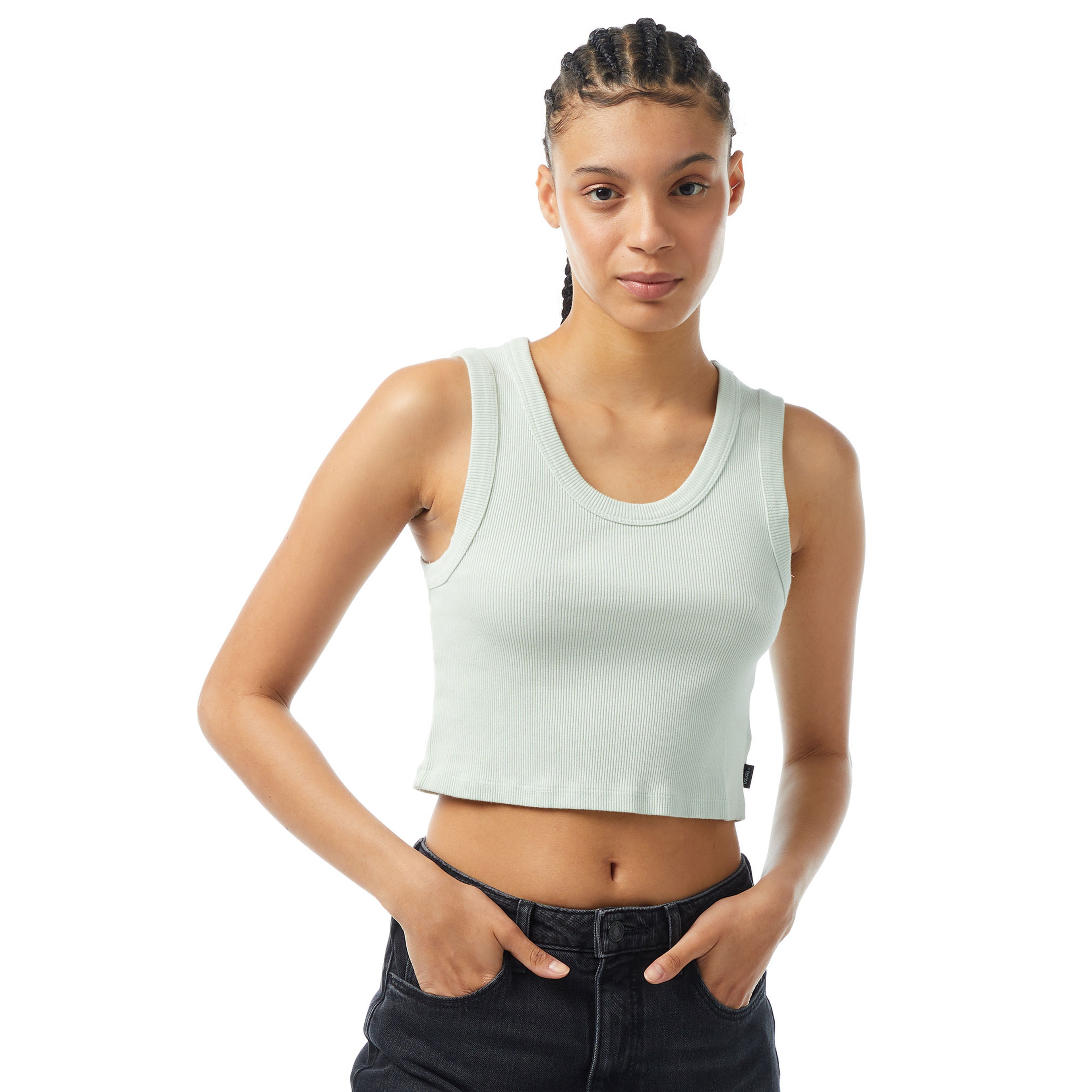 Vans Drew Rib Tank Kadın Yeşil T-Shirt