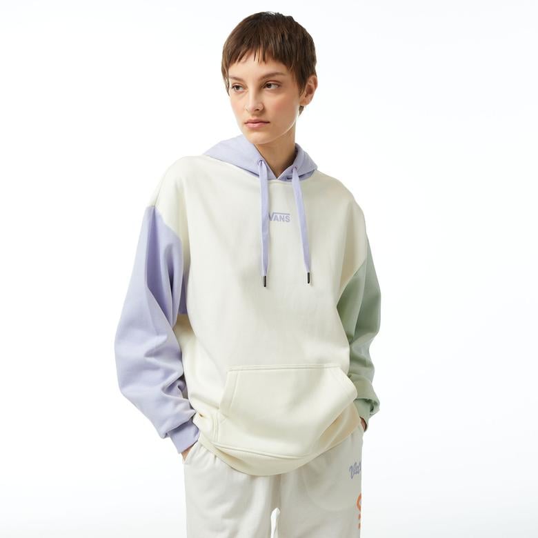Vans Colorblock Os Po Kadın Krem Hoodie
