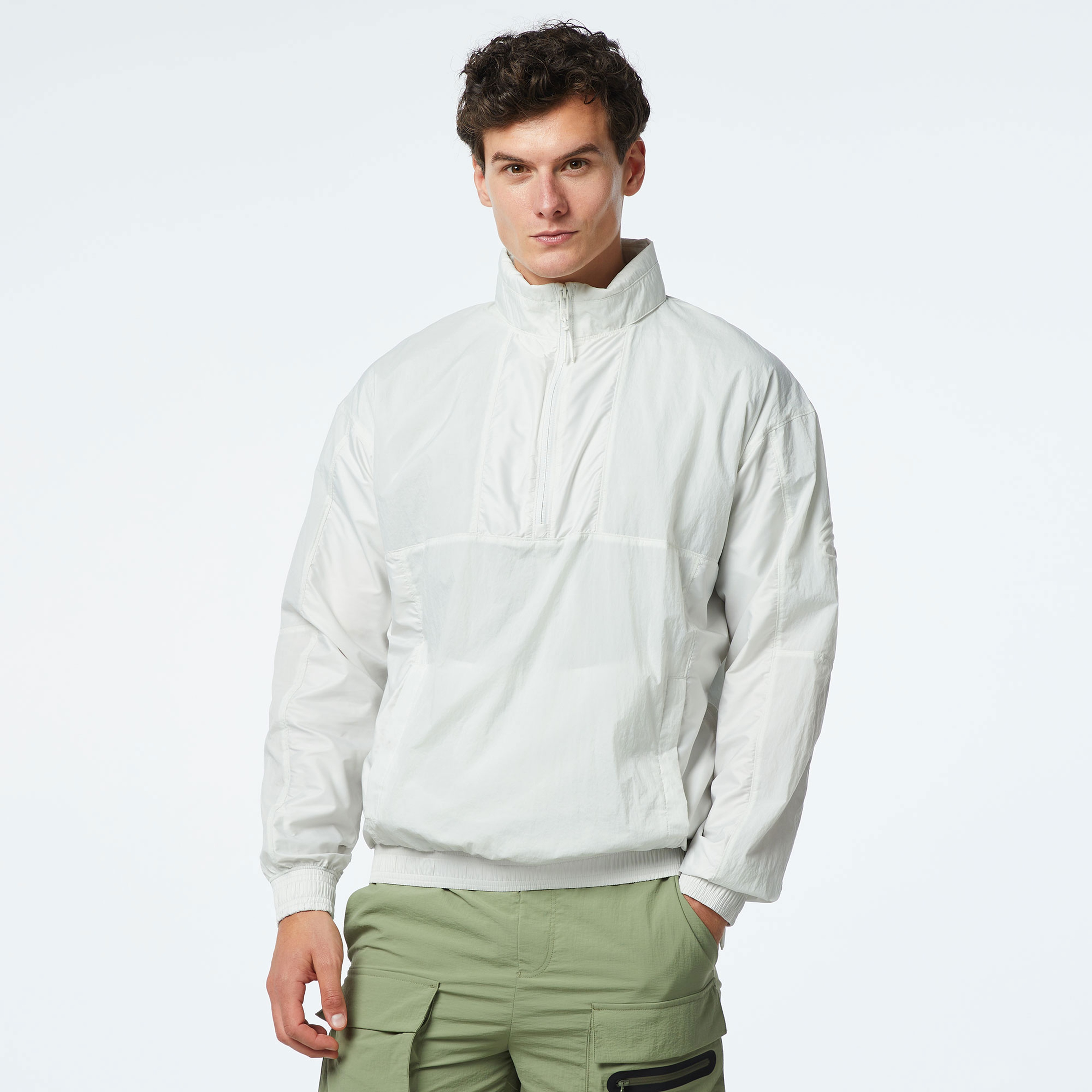 Under Armour Curry Woven Erkek Beyaz Ceket