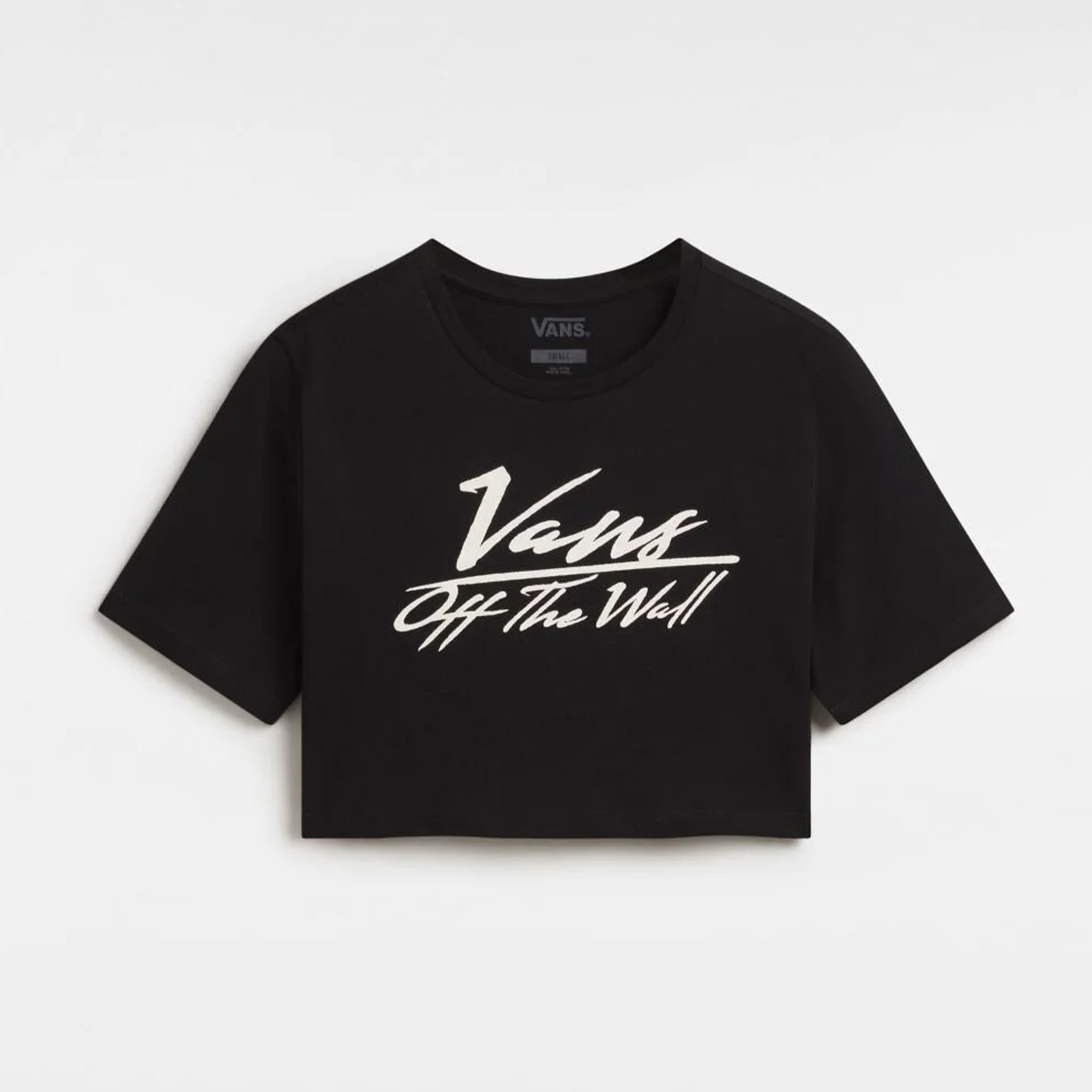 Vans Go Anyplace - Crew Cut Kadın Siyah Crop T-Shirt