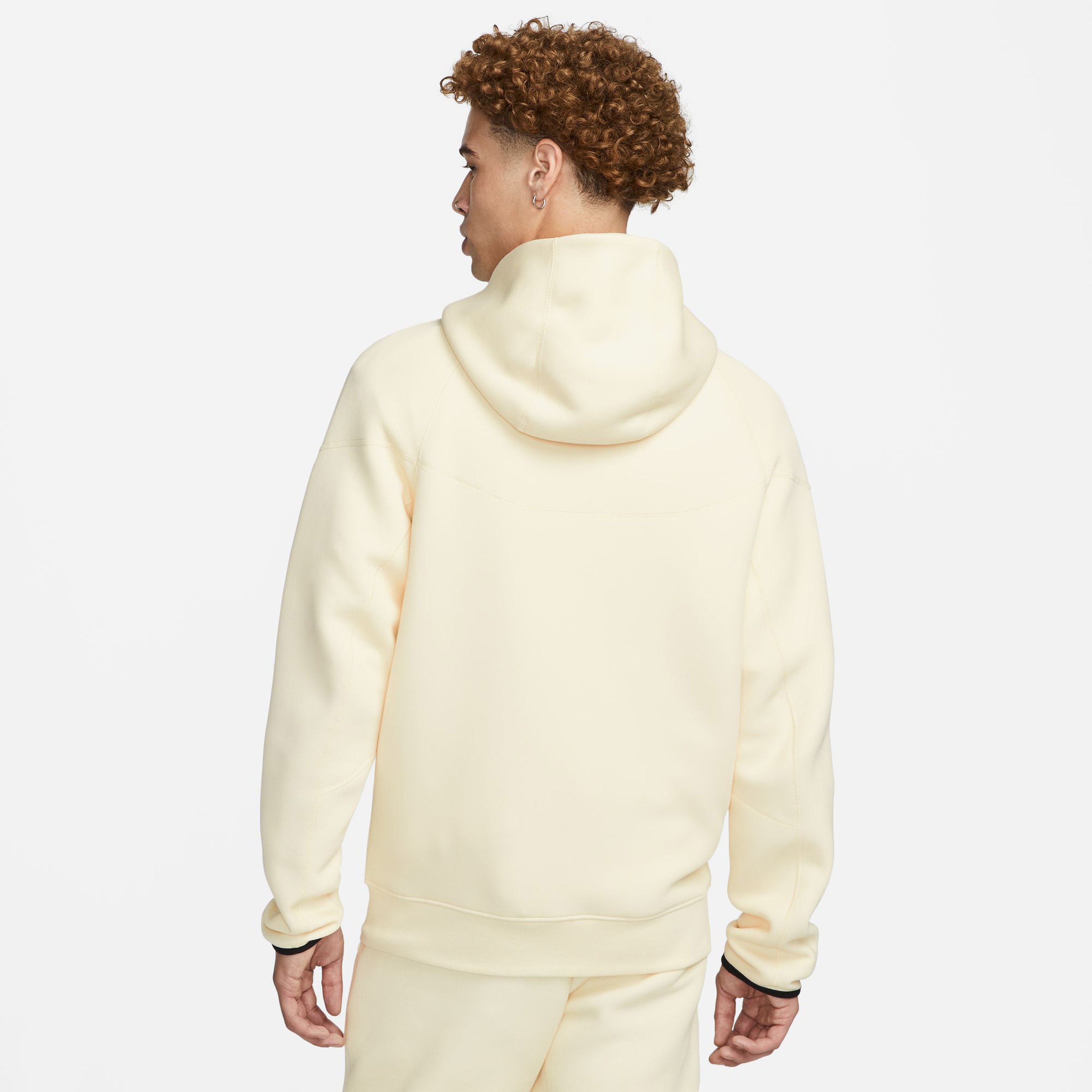 Nike Tech Fleece Full Zip Windrunner Erkek Bej Eşofman Üstü