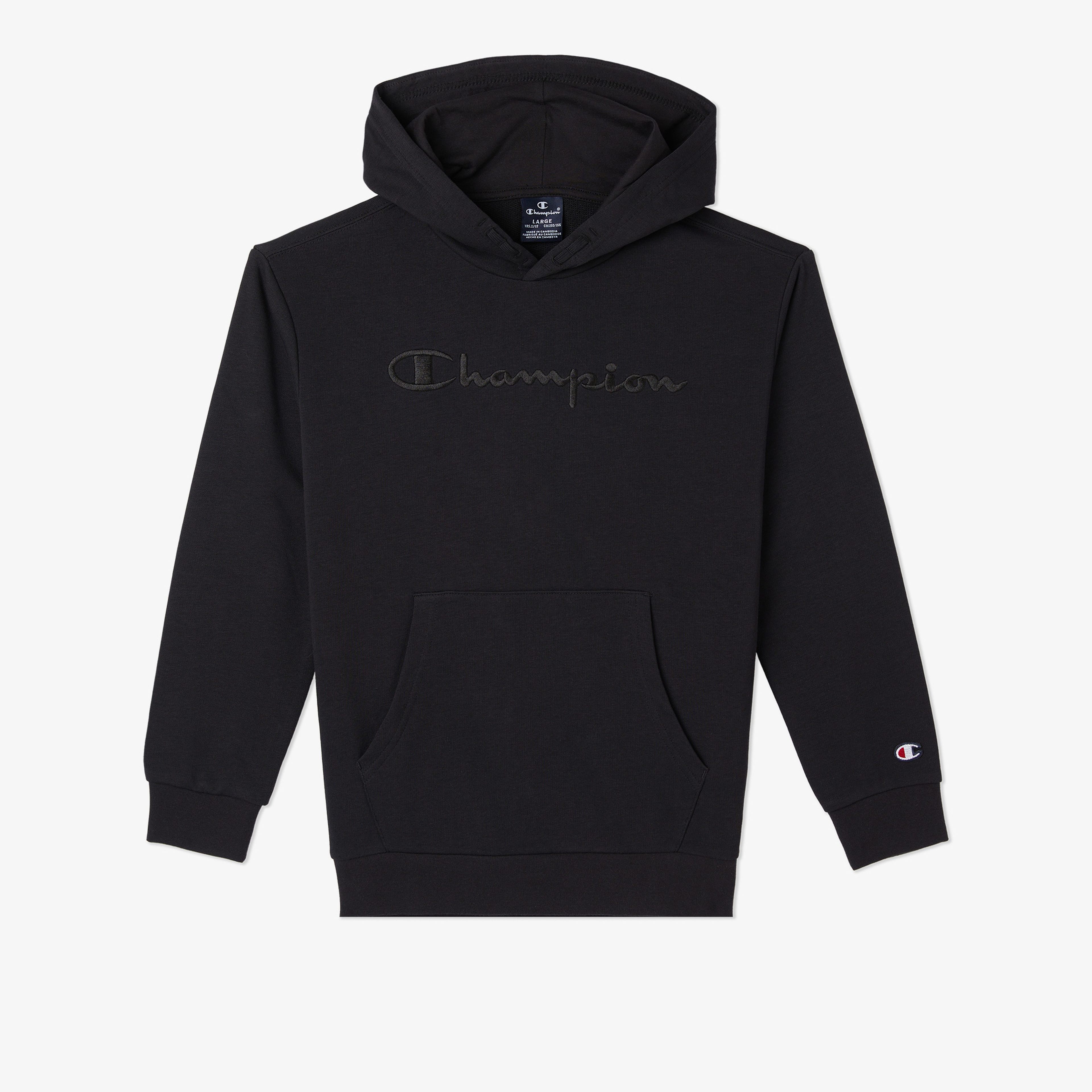 Champion Hooded Çocuk Siyah Sweatshirt