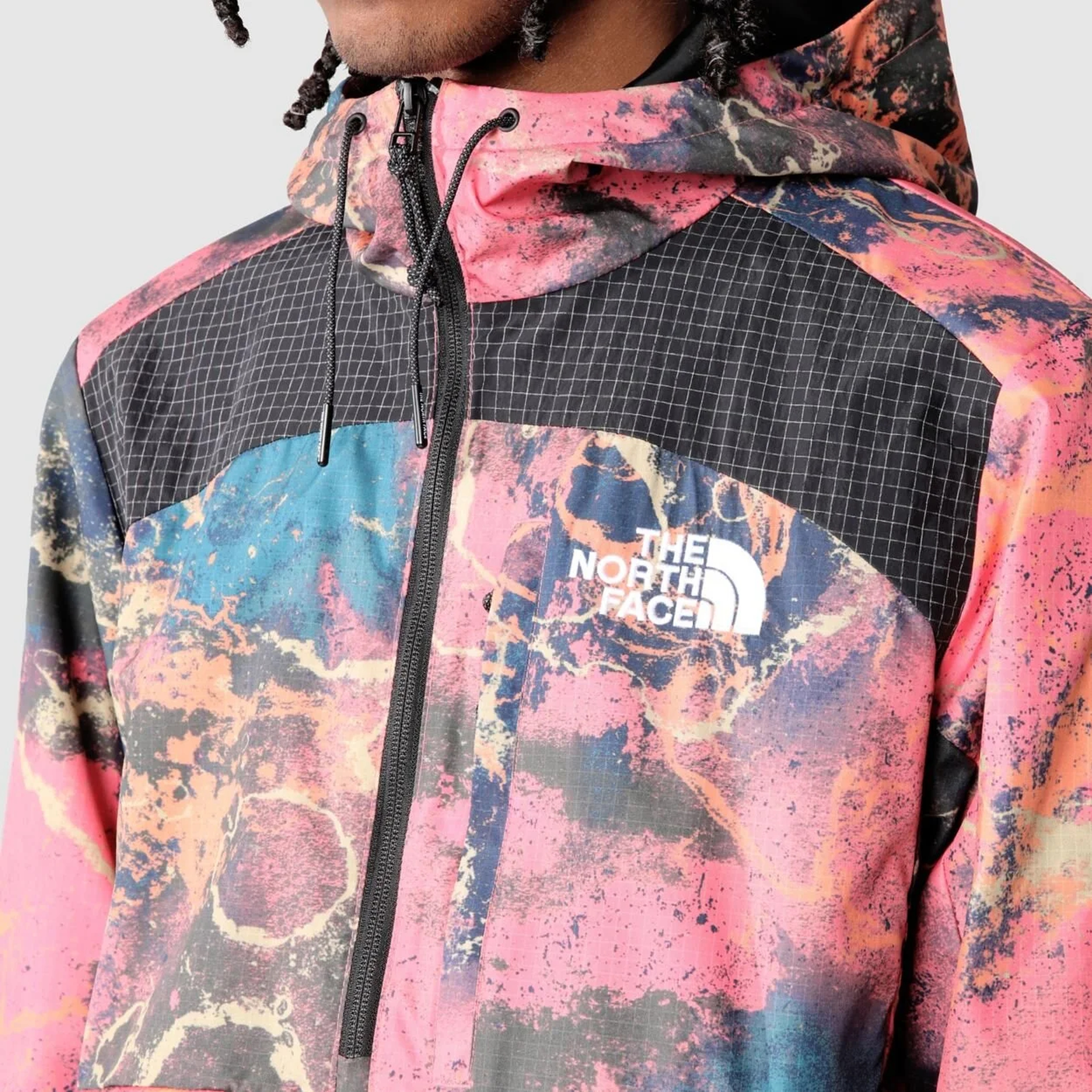 The North Face Convin Anorak All Over Print Erkek Pembe Ceket