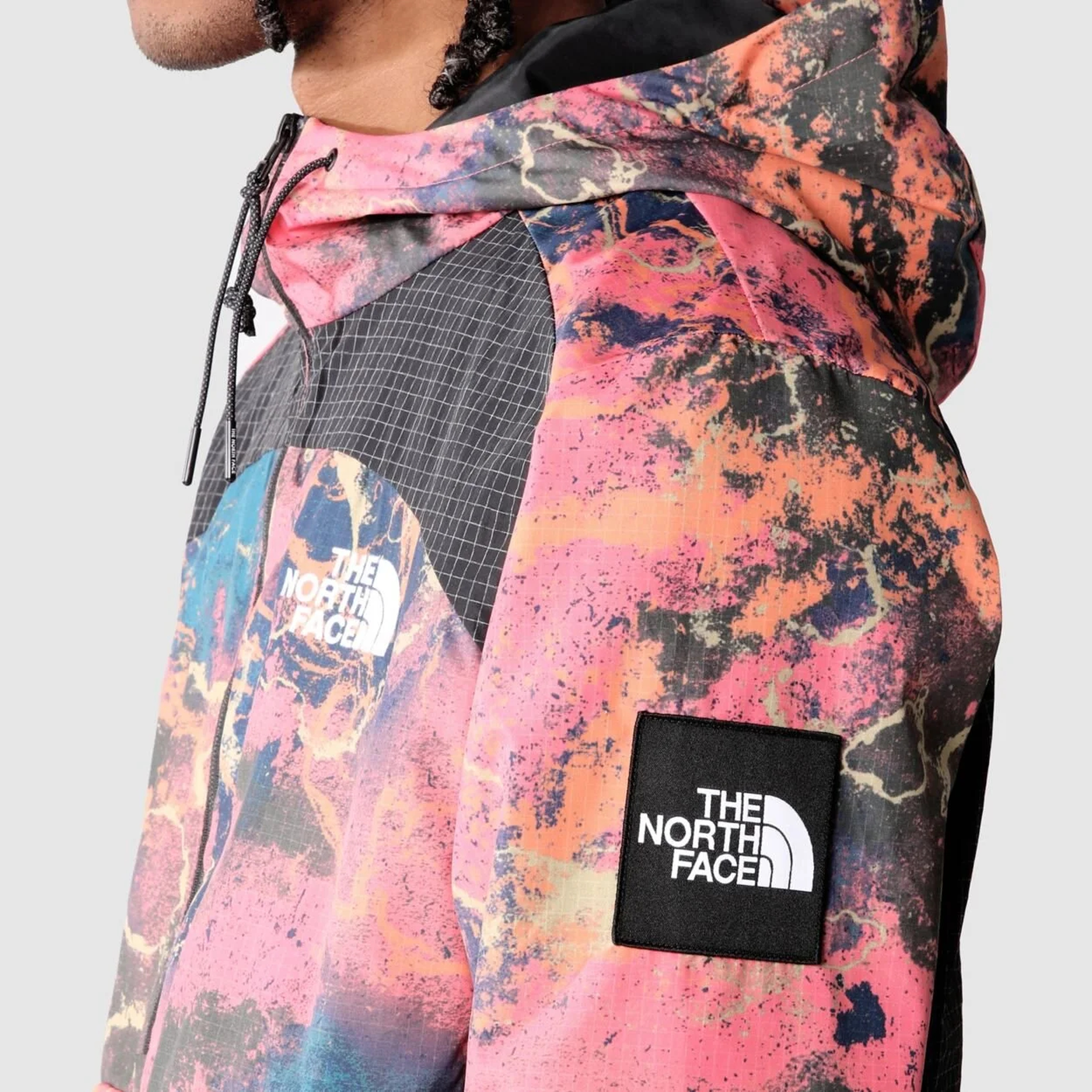 The North Face Convin Anorak All Over Print Erkek Pembe Ceket