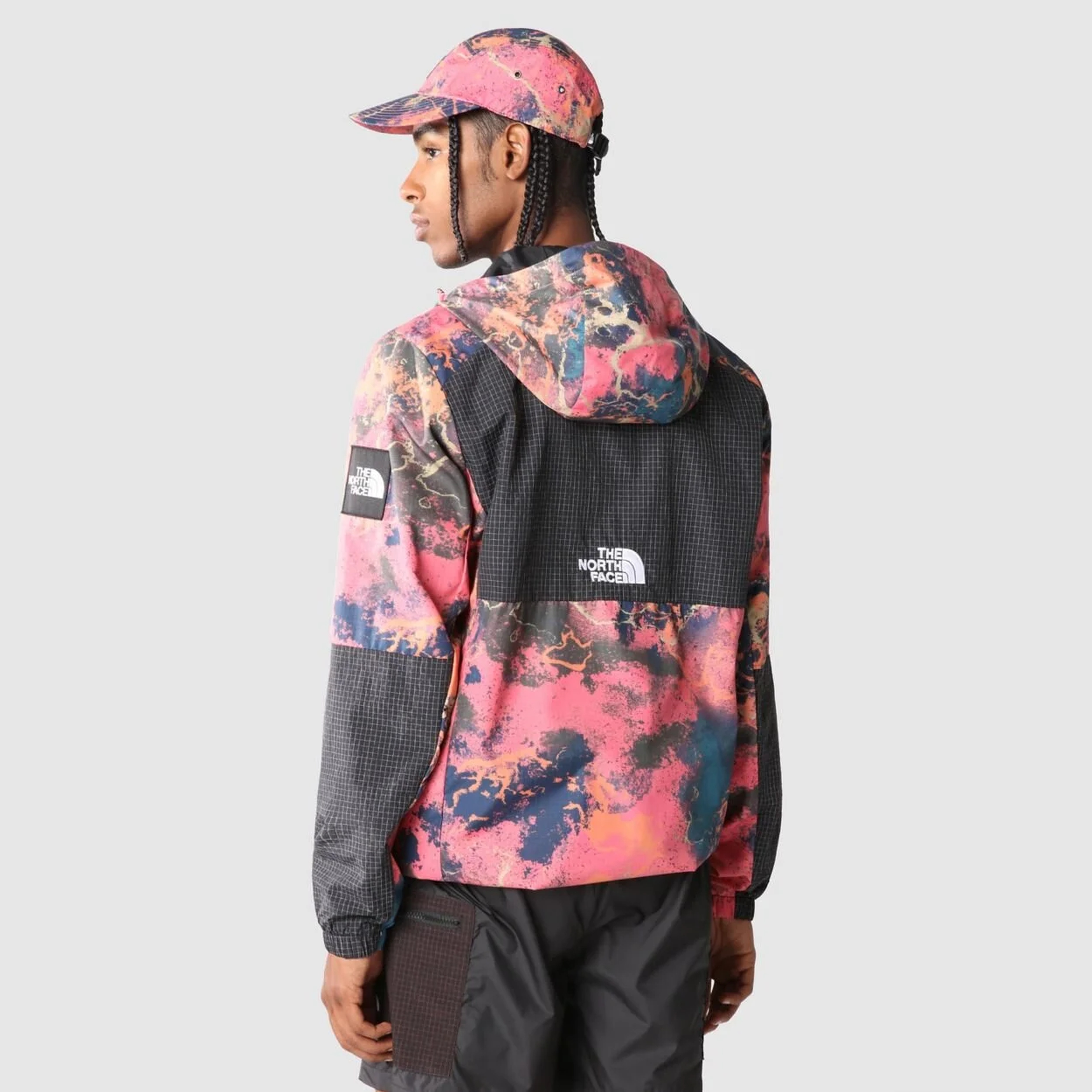 The North Face Convin Anorak All Over Print Erkek Pembe Ceket