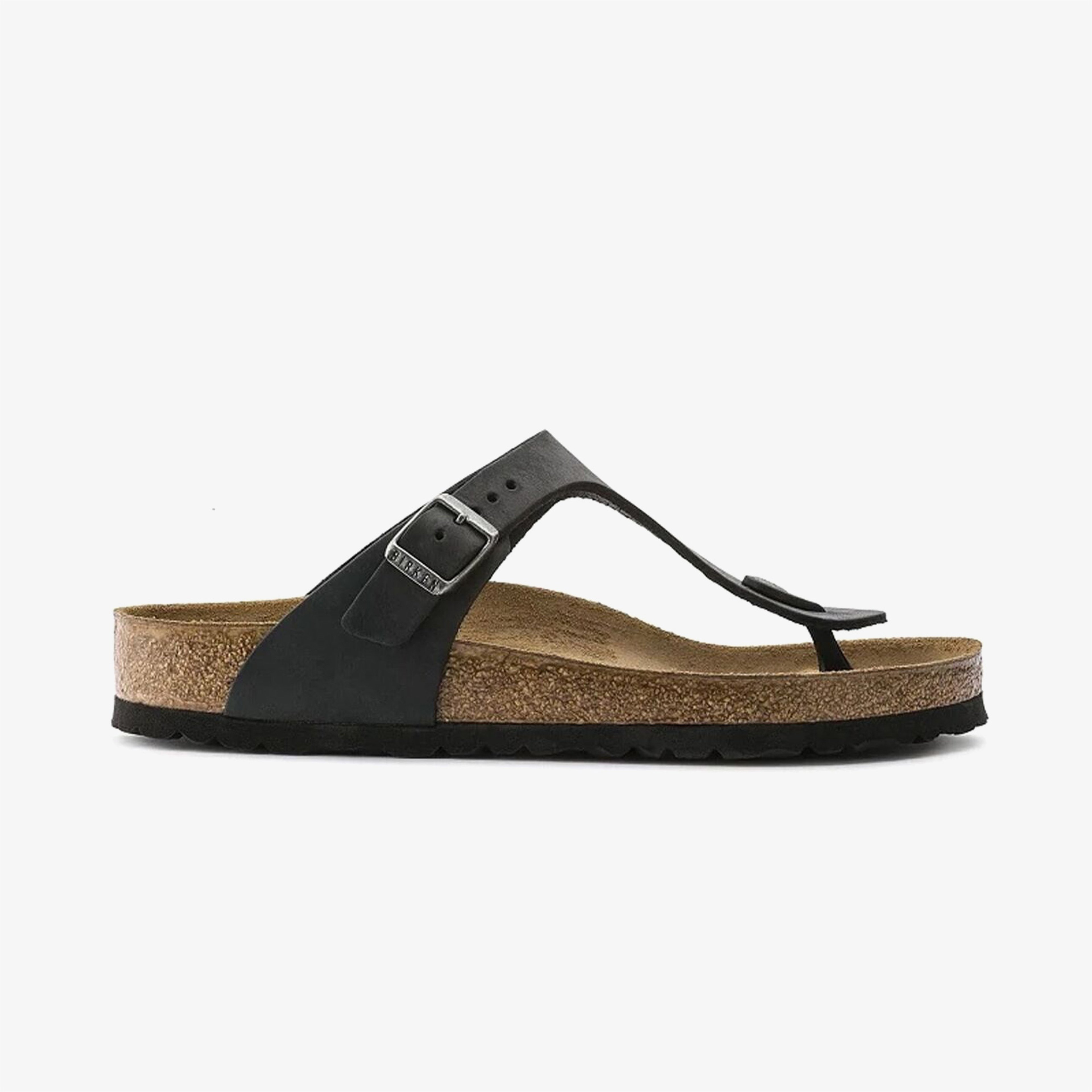 Birkenstock Gizeh Oiled Leather Unisex Siyah Terlik