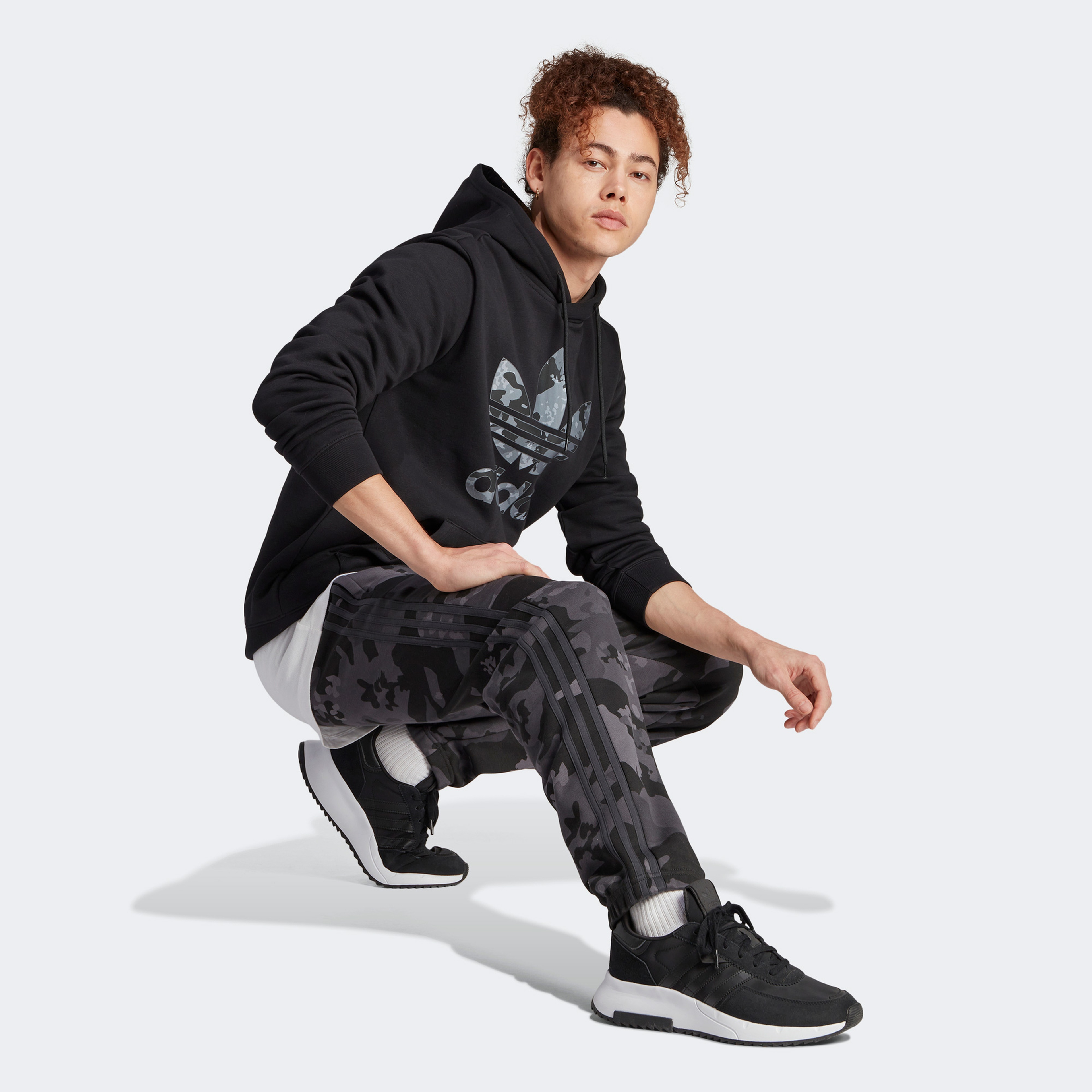 adidas Camo Erkek Siyah Eşofman Altı