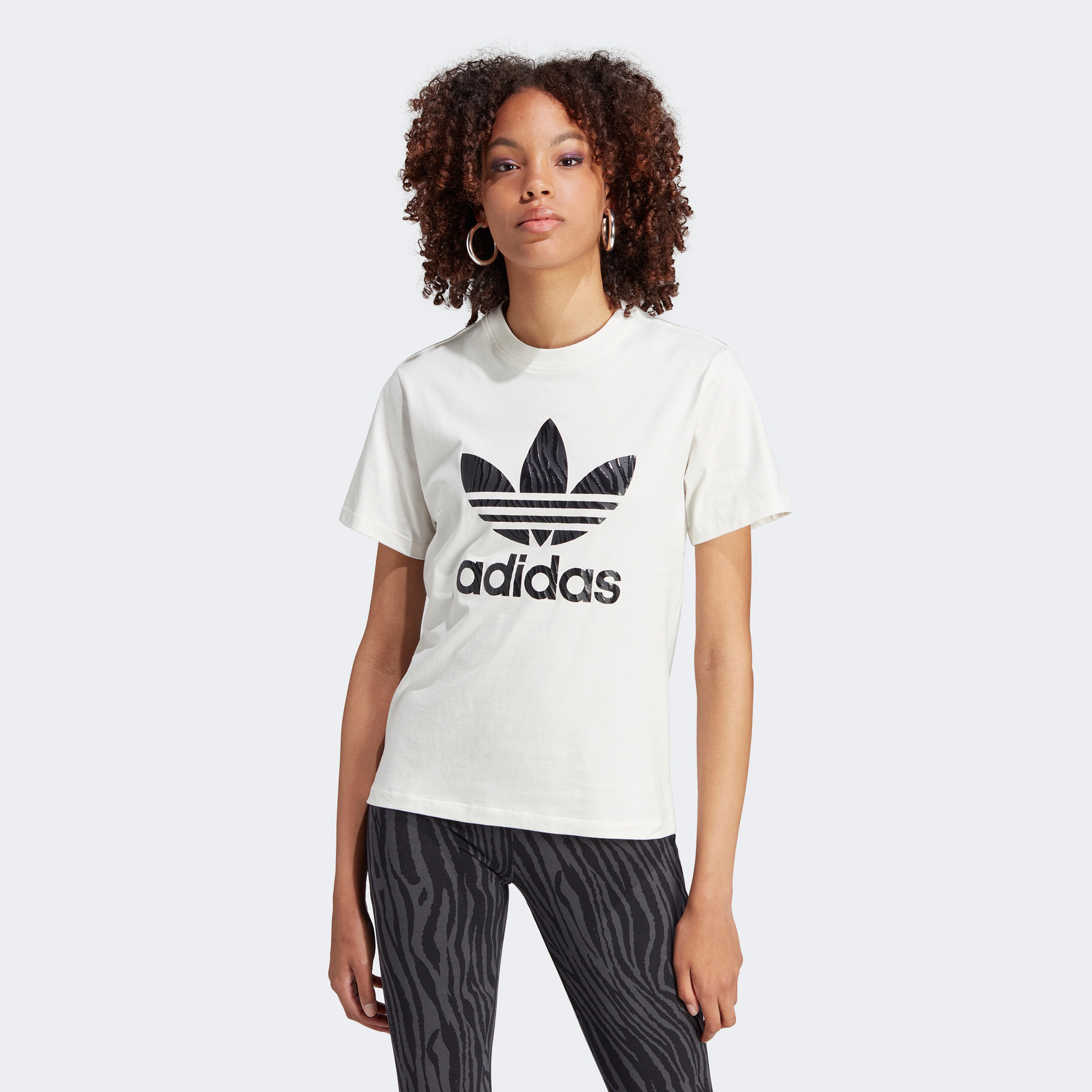 adidas Animal A Kadın Beyaz T-Shirt