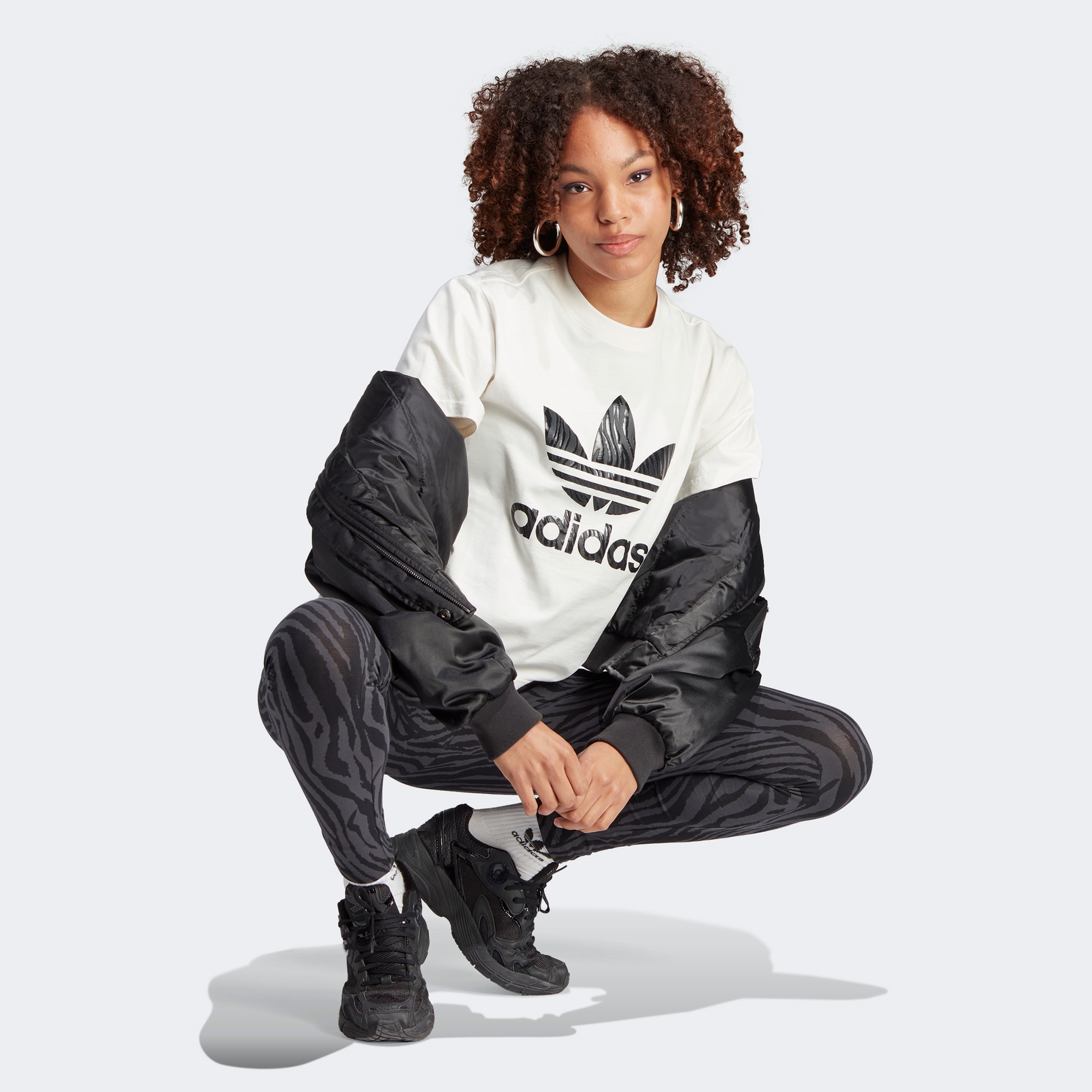 adidas Animal A Kadın Beyaz T-Shirt