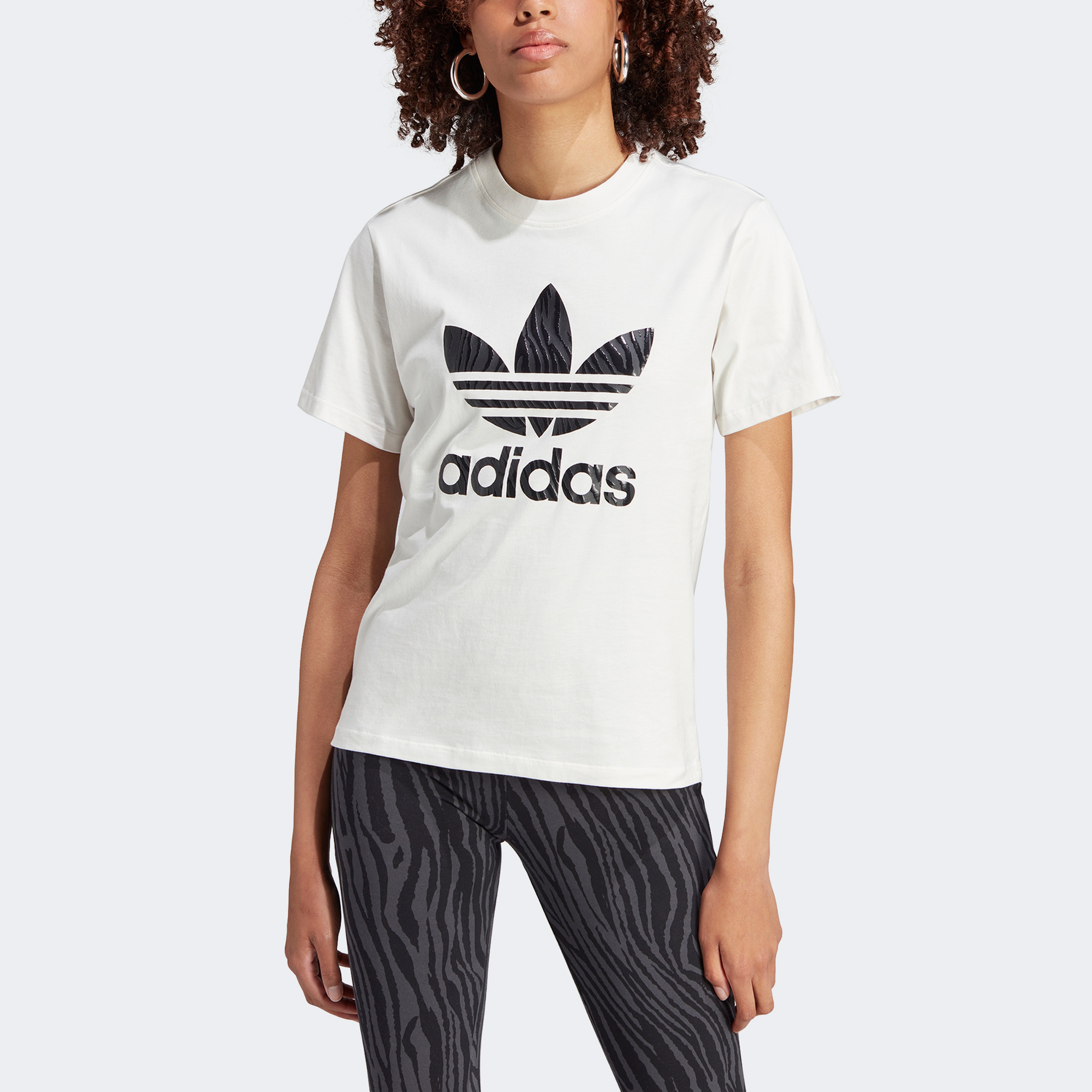 adidas Animal A Kadın Beyaz T-Shirt