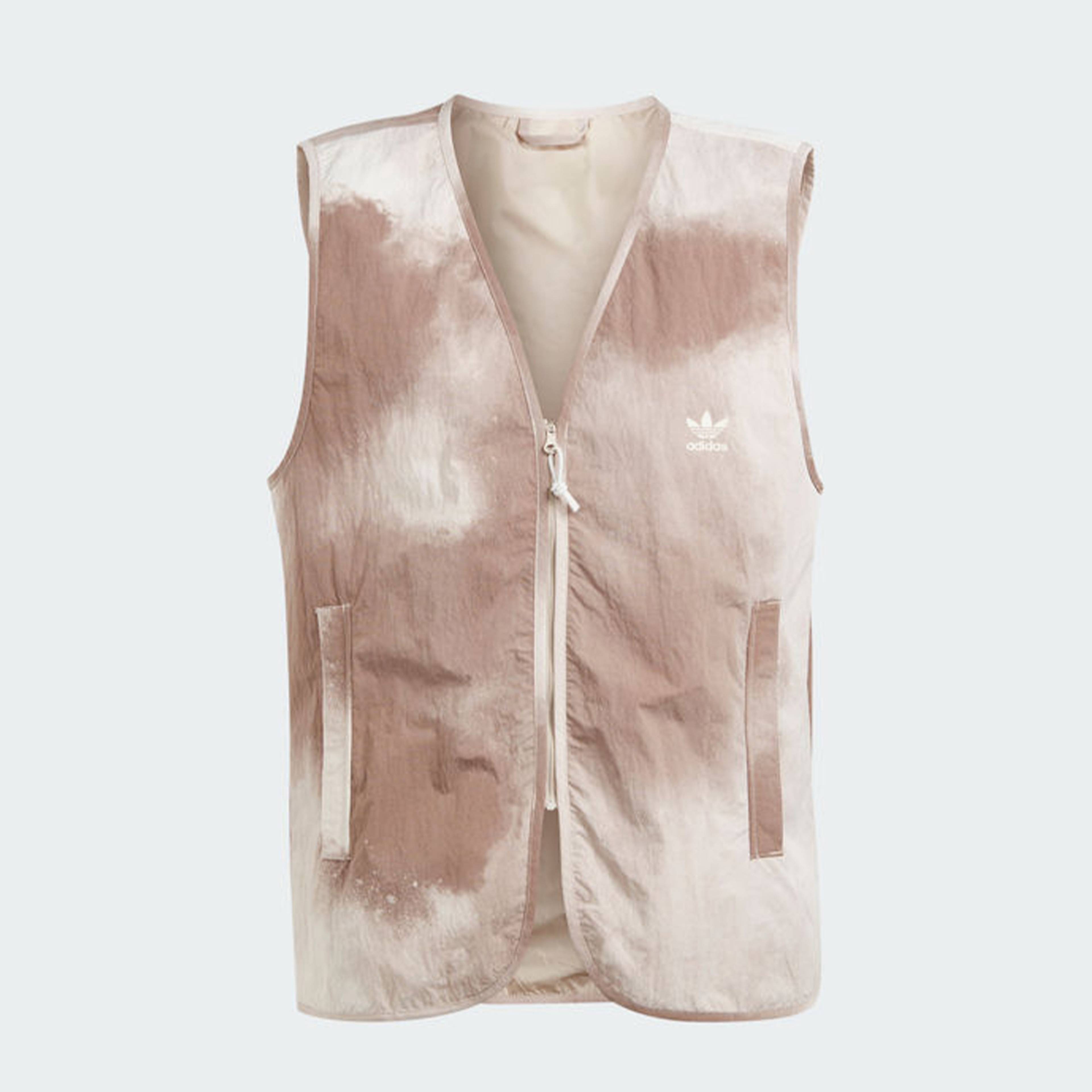 adidas Zip Up Vest Kadın Krem Yelek