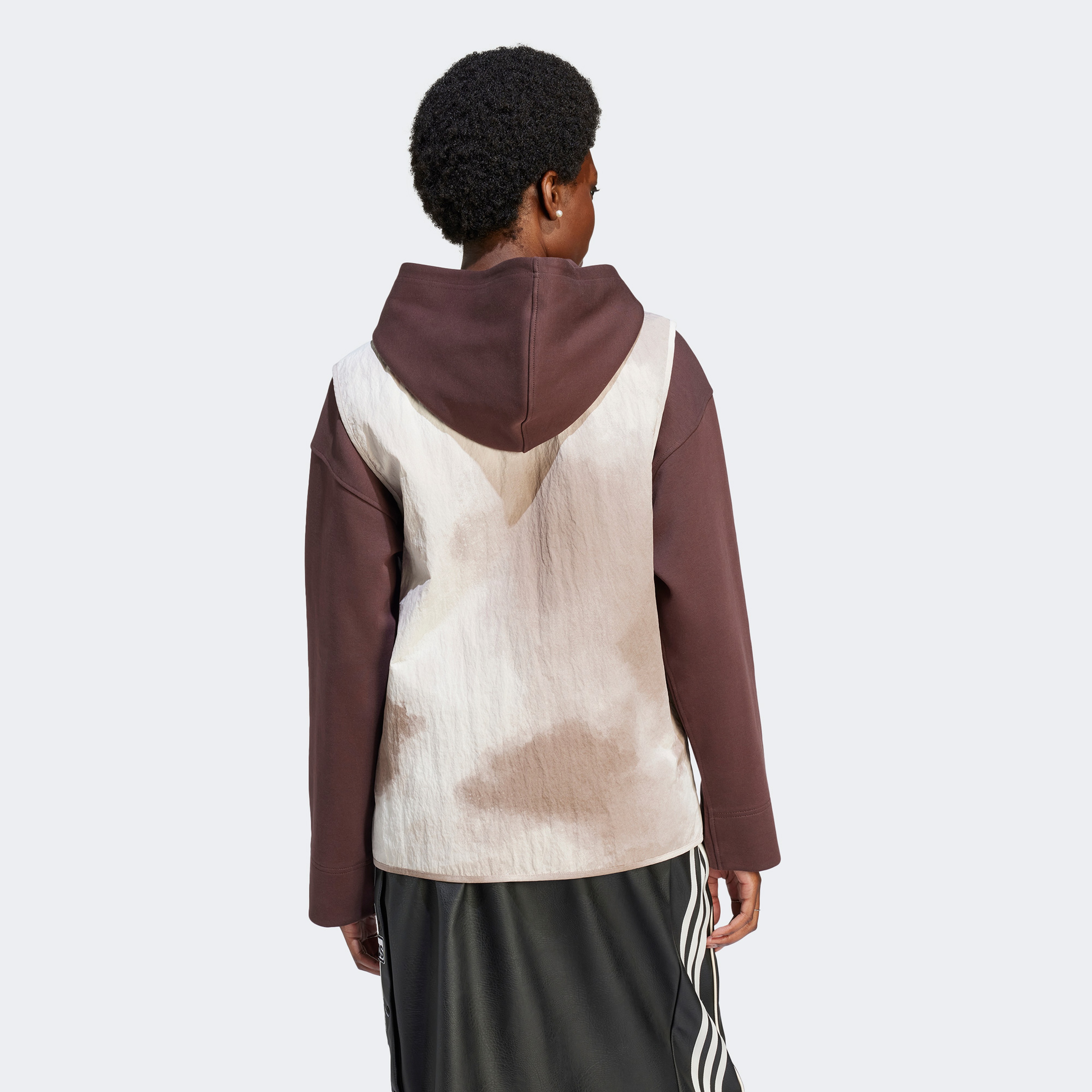 adidas Zip Up Vest Kadın Krem Yelek