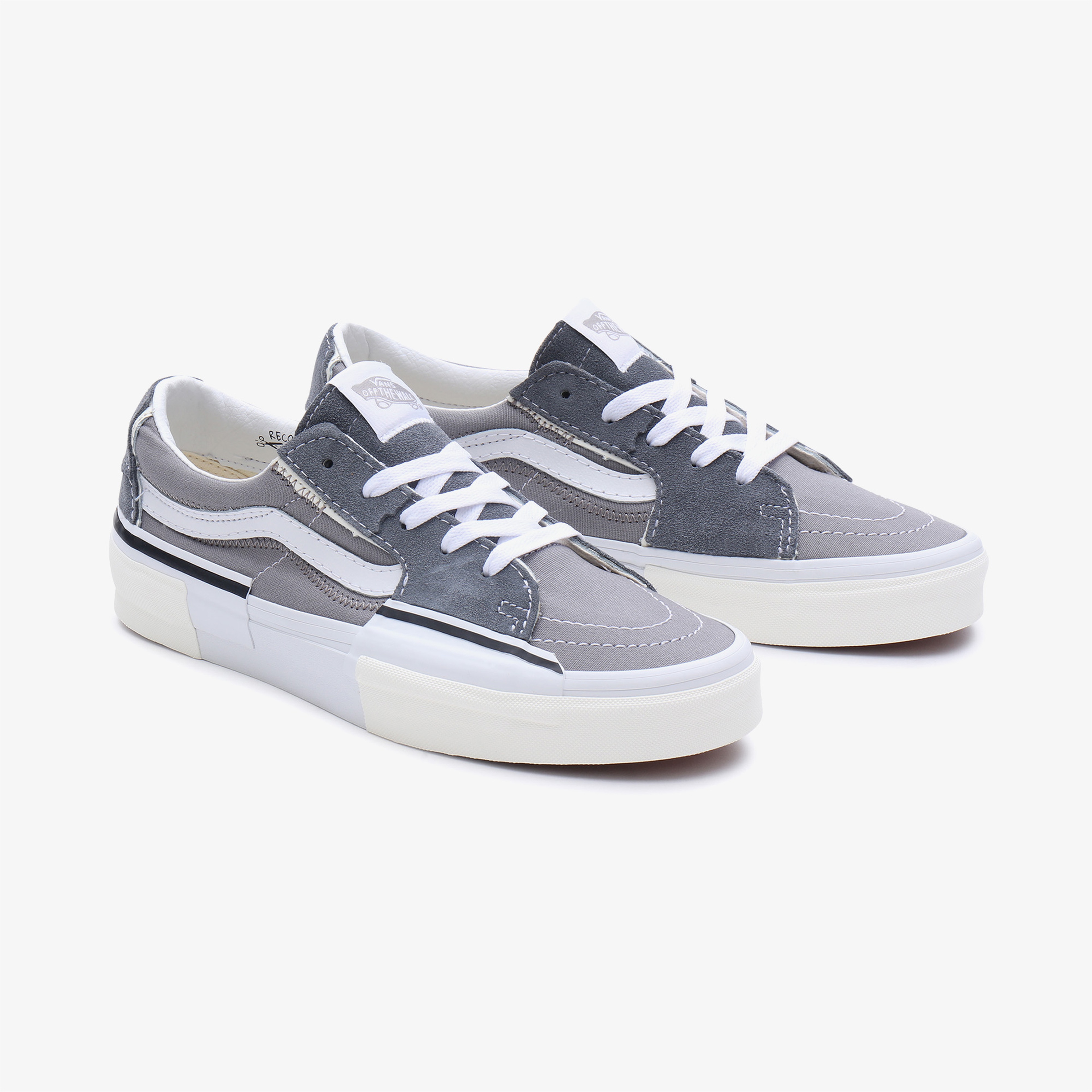 Vans Sk8-Low Reconstruct Unisex Gri Sneaker