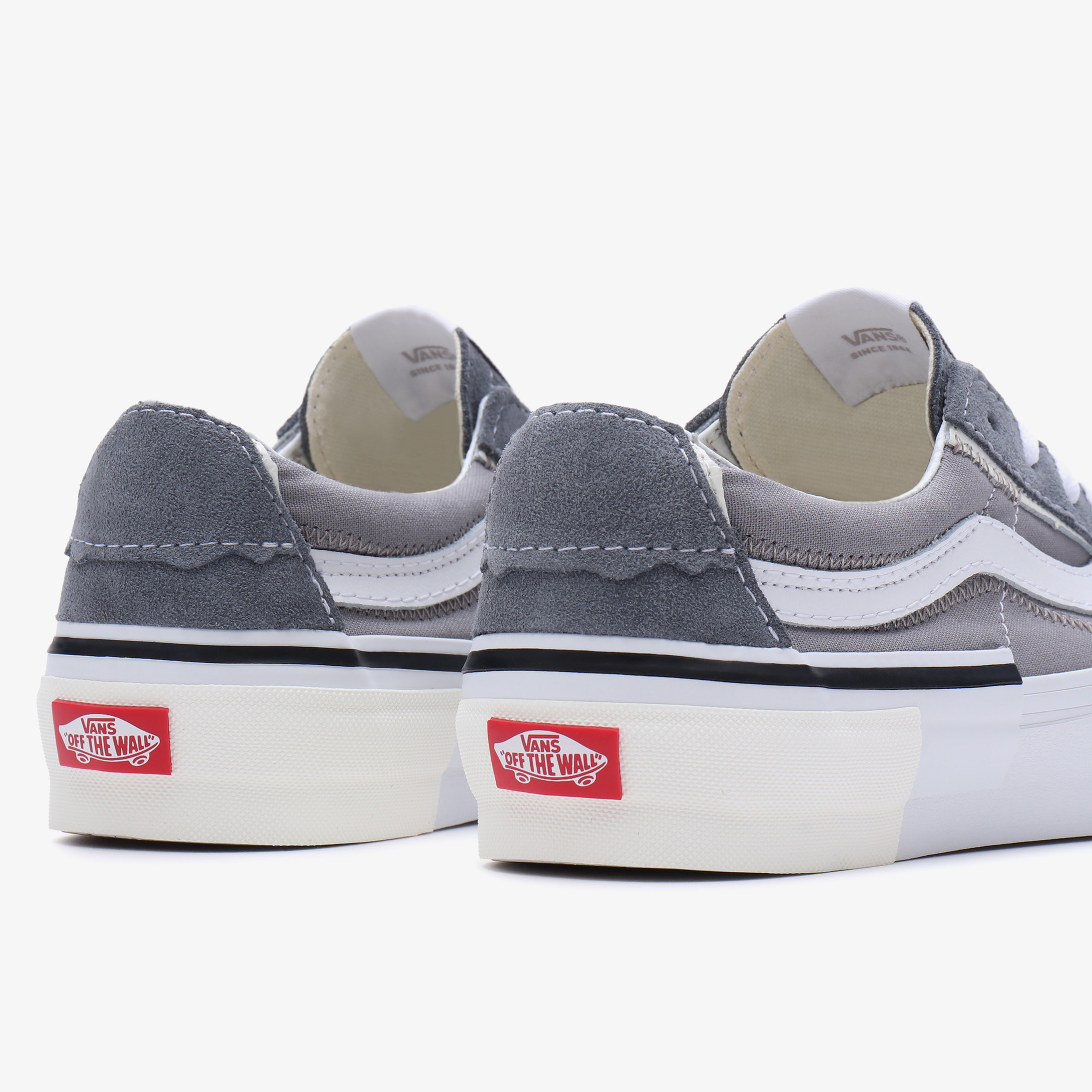 Vans Sk8-Low Reconstruct Unisex Gri Sneaker