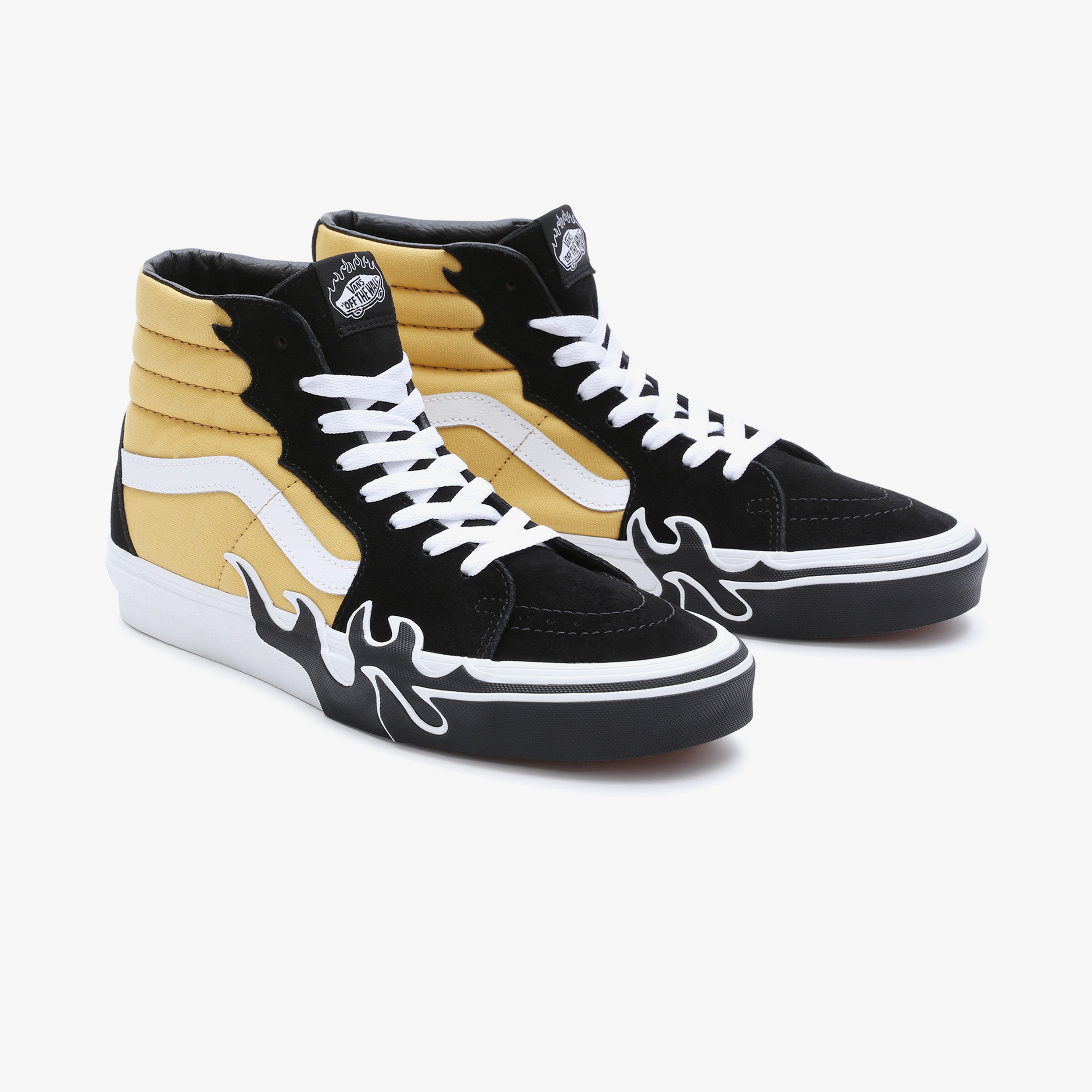Vans Sk8-Hi Flame Erkek Siyah Sneaker