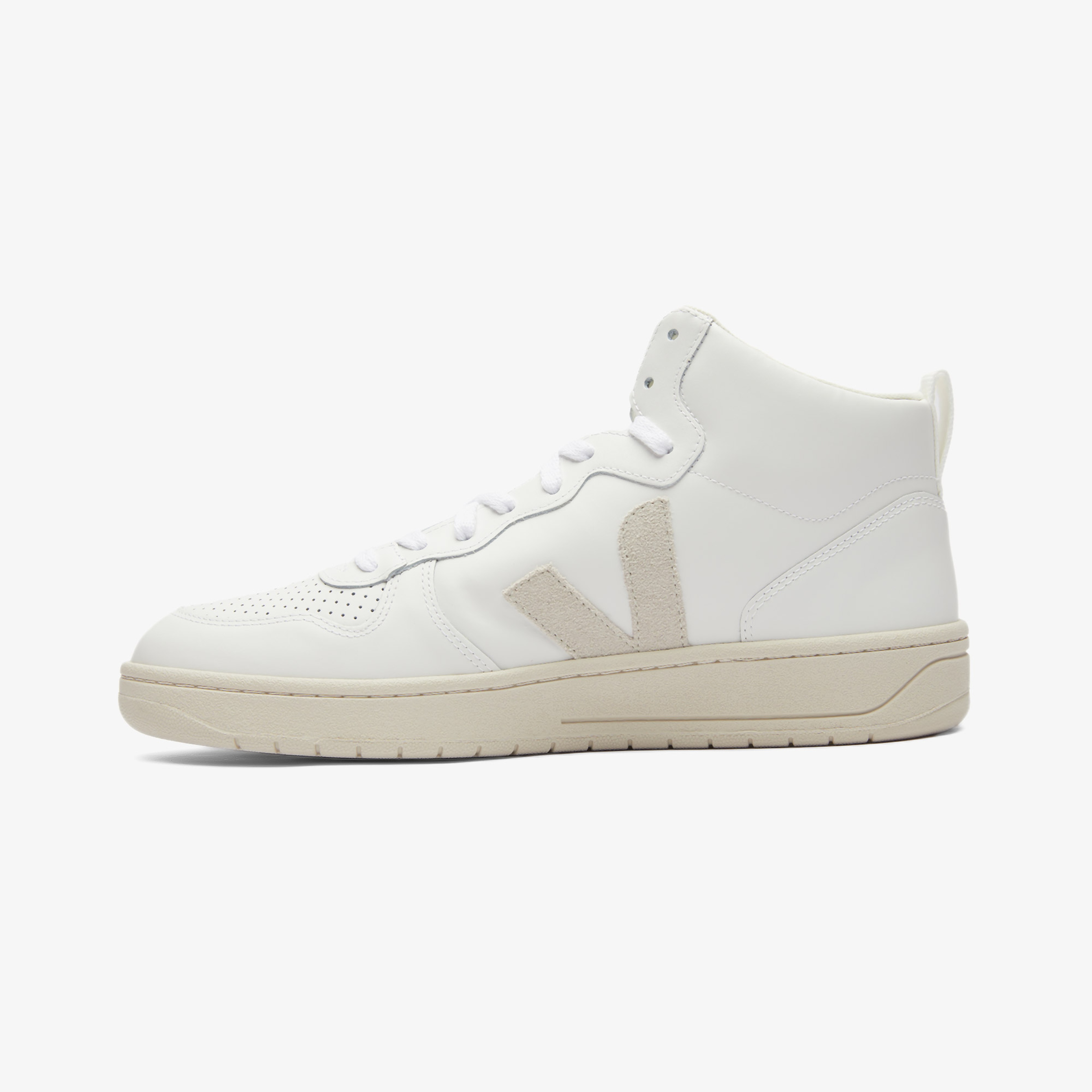Veja V15 Leather Erkek Beyaz Sneaker