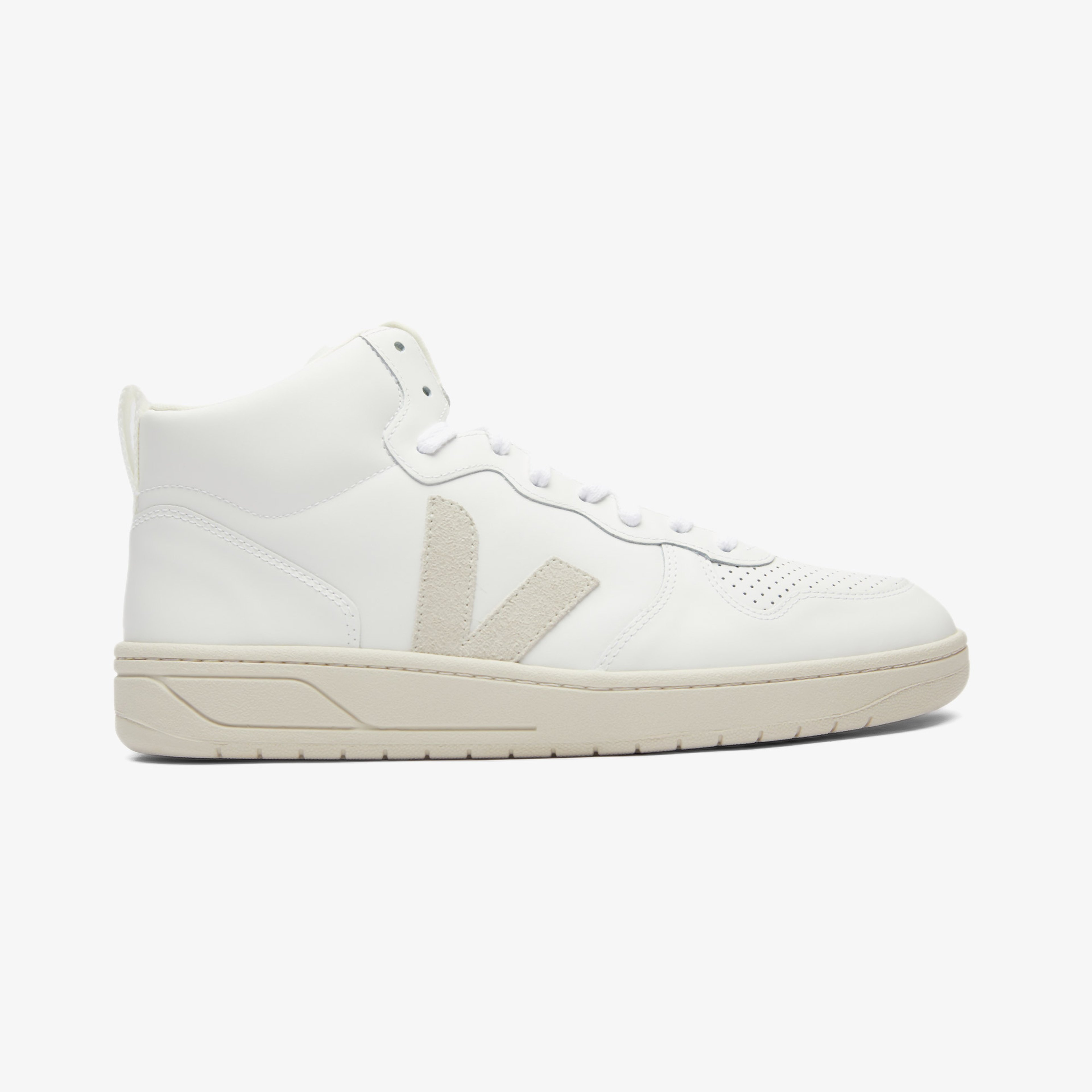 Veja V15 Leather Erkek Beyaz Sneaker