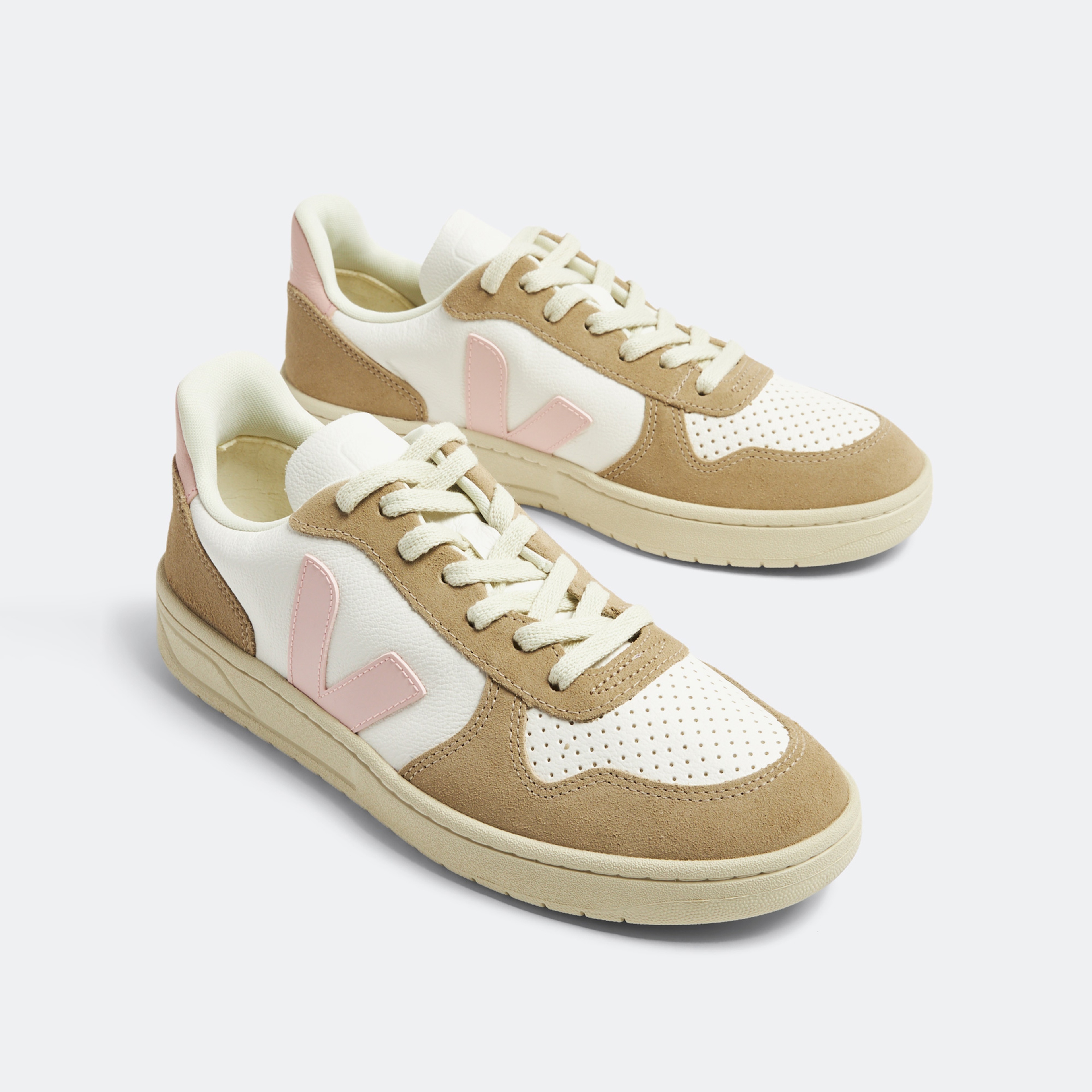 Veja V10 Chromefree Leather Kadın Bej Sneaker