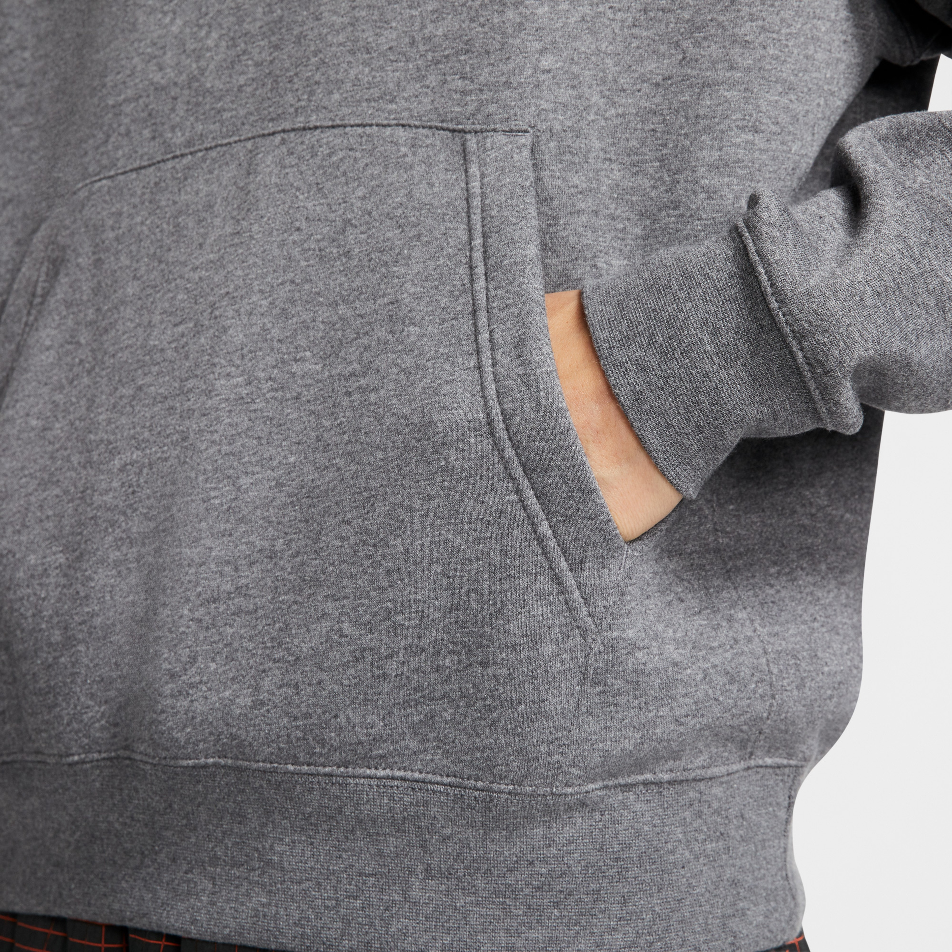 Nike Sportswear Club Fleece Kapüşonlu Erkek Gri Sweatshirt