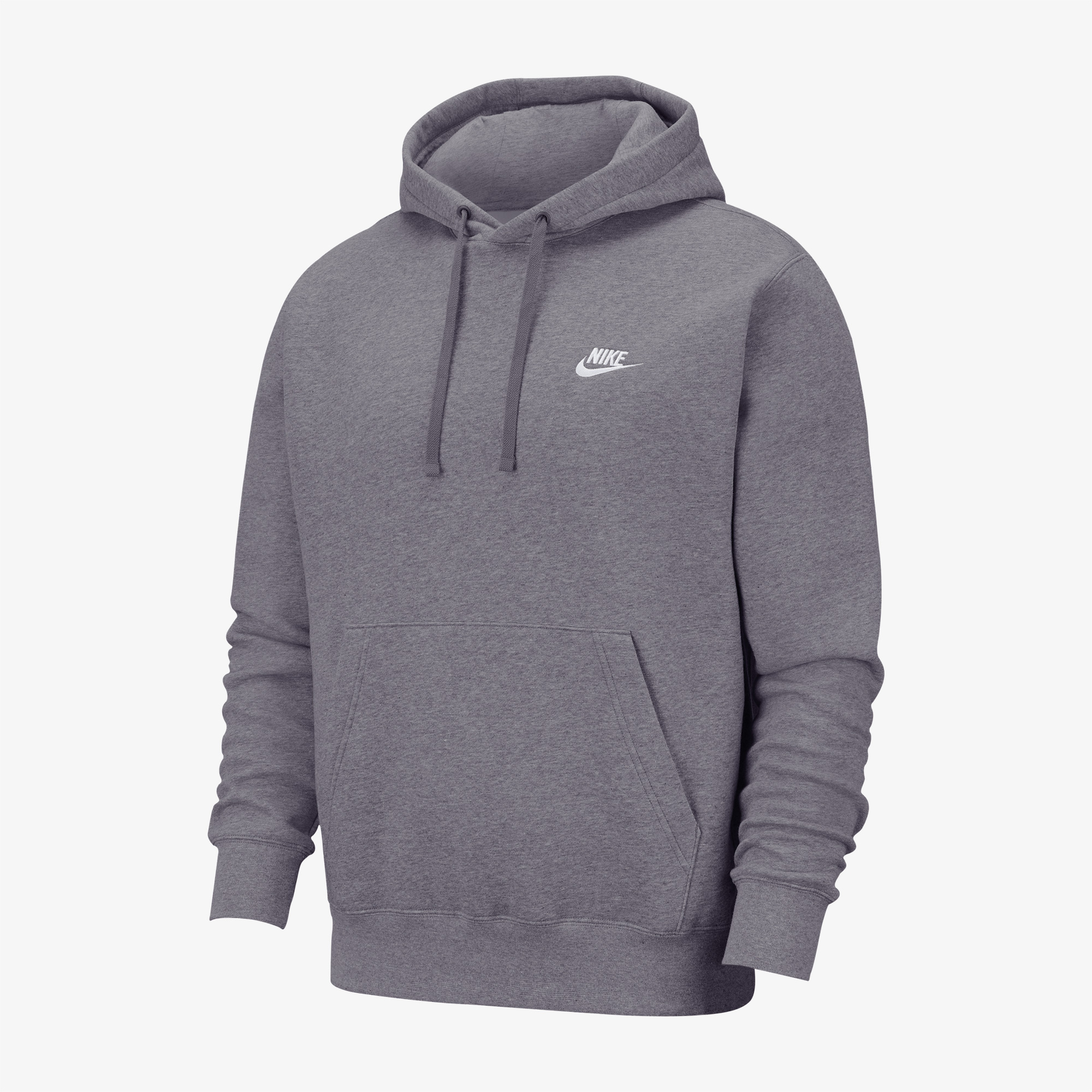 Nike Sportswear Club Fleece Kapüşonlu Erkek Gri Sweatshirt