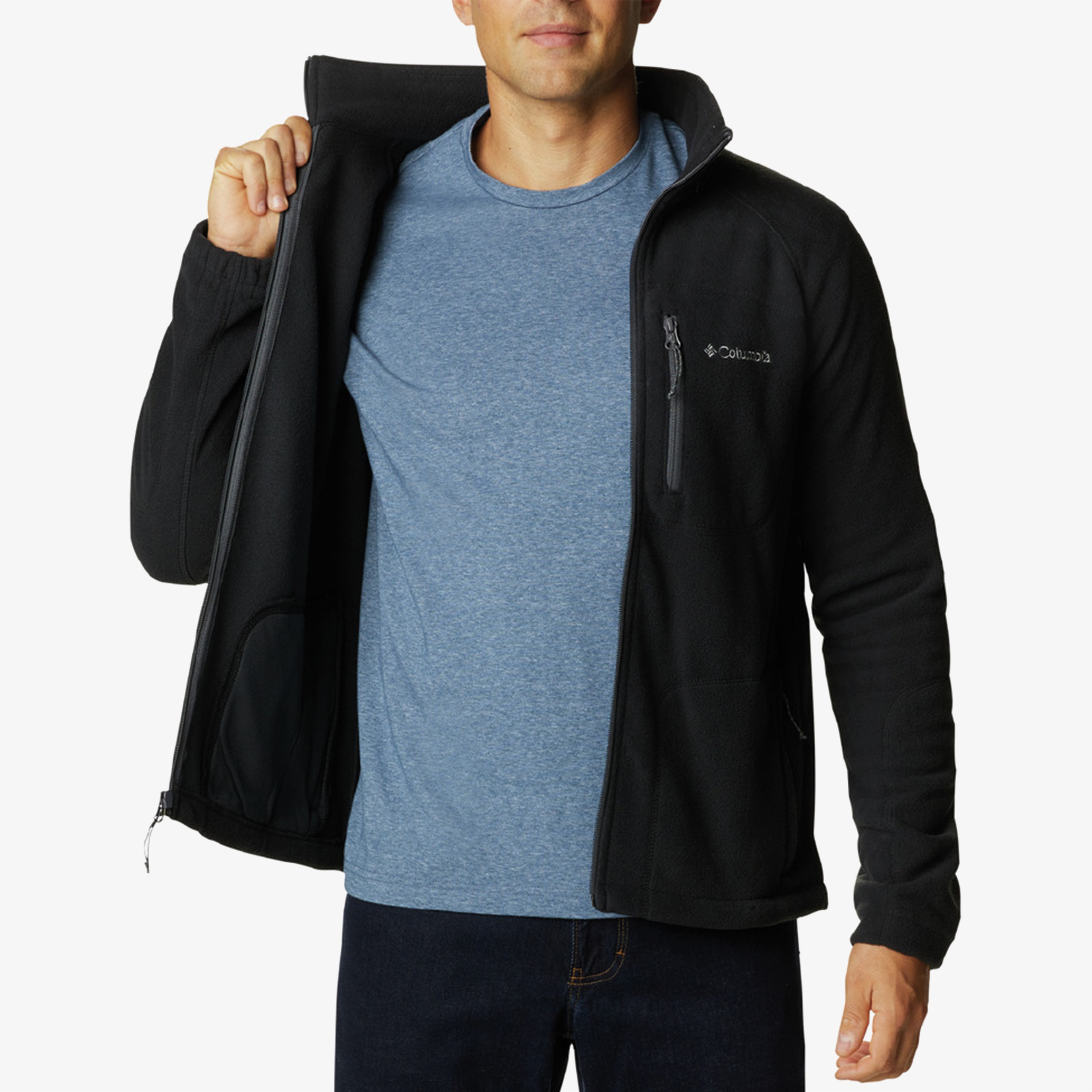 Columbia Fast Trek II Full Zip Fleece Erkek Siyah Polar Üst