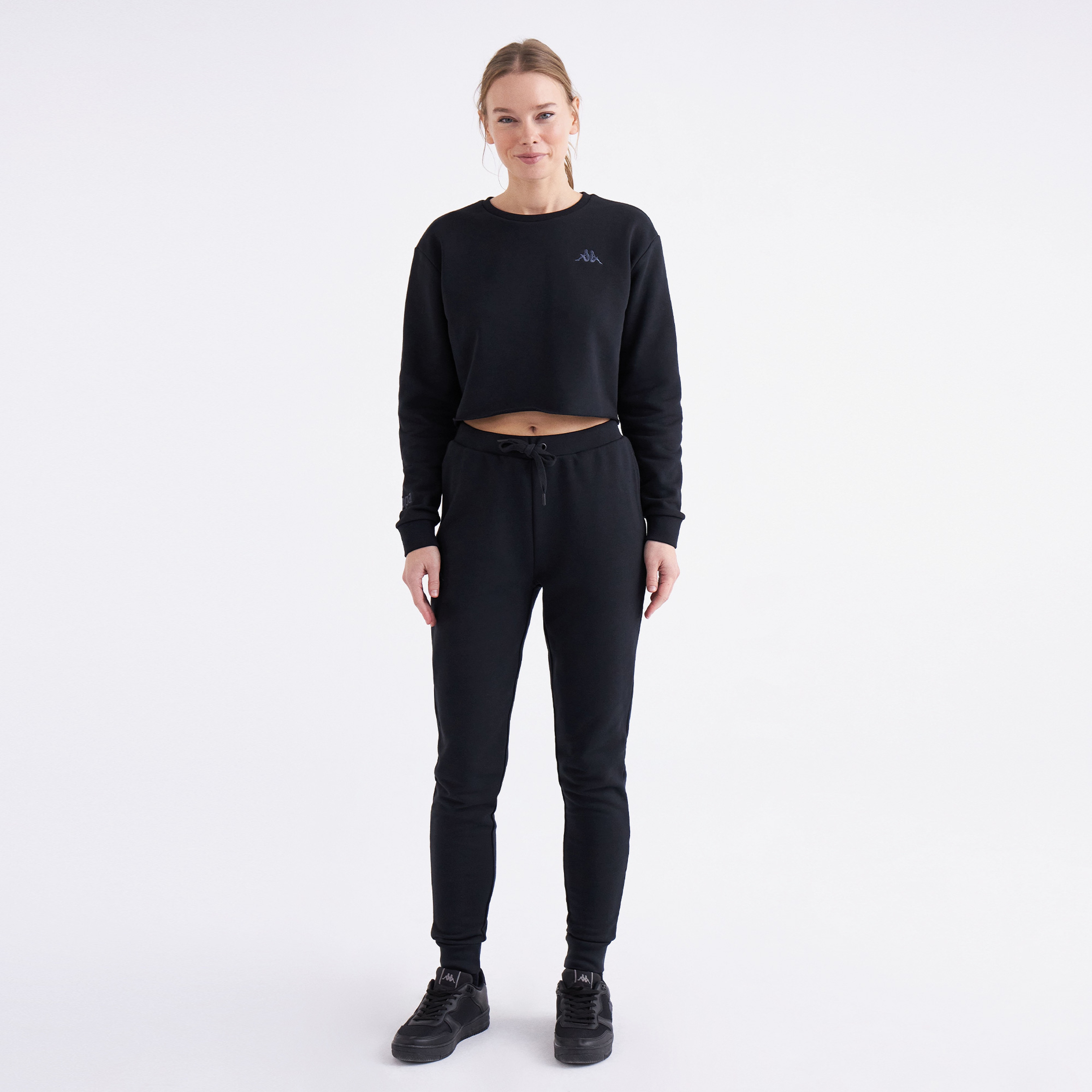Kappa Kadın Siyah Sweatshirt