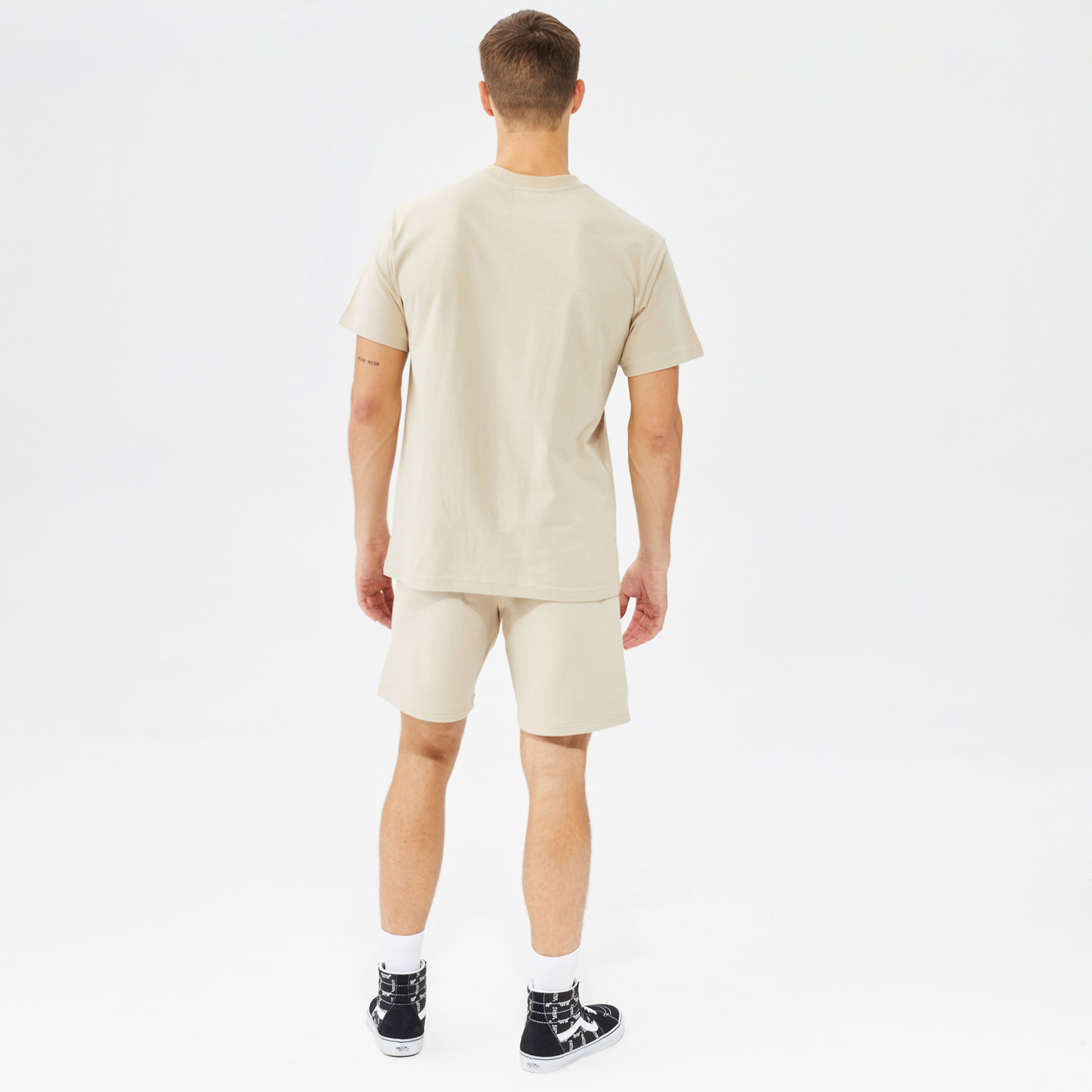 Urban Theory Essentials Unisex Bej T-Shirt