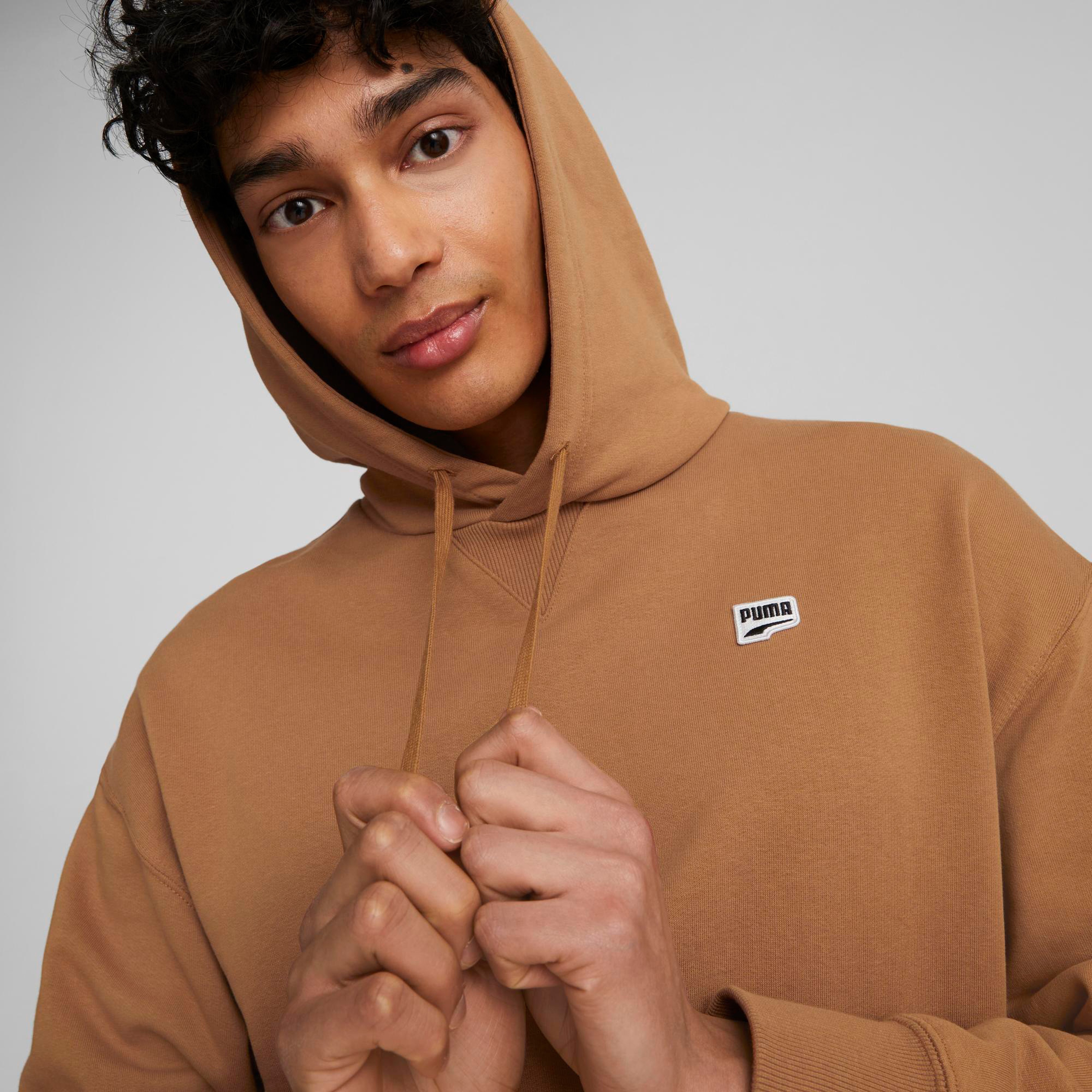 Puma Downtown Hoodie Tr Erkek Bej Hoodie