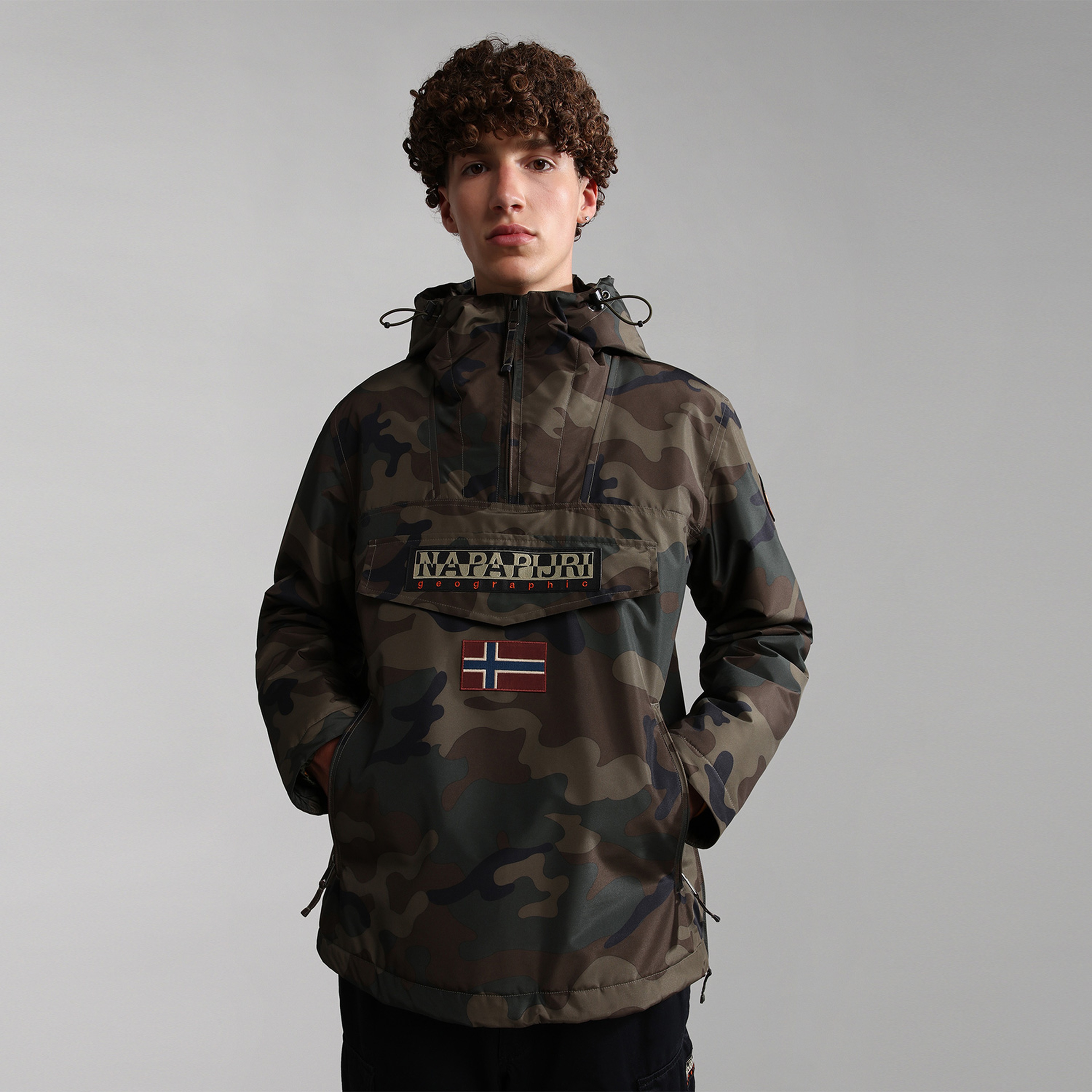 Napapijri Rainforest Kanguru Cepli Erkek Yeşil Ceket