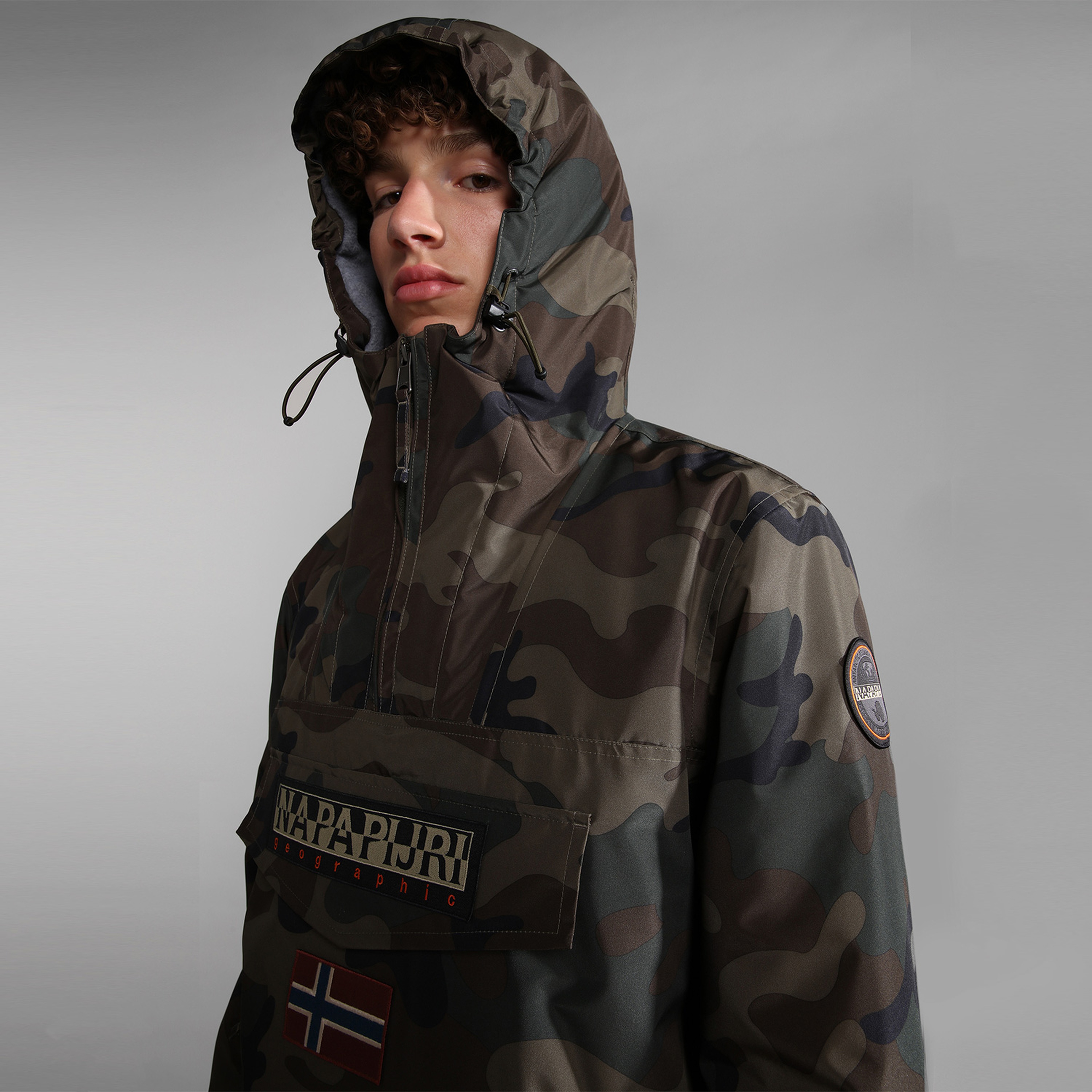 Napapijri Rainforest Kanguru Cepli Erkek Yeşil Ceket