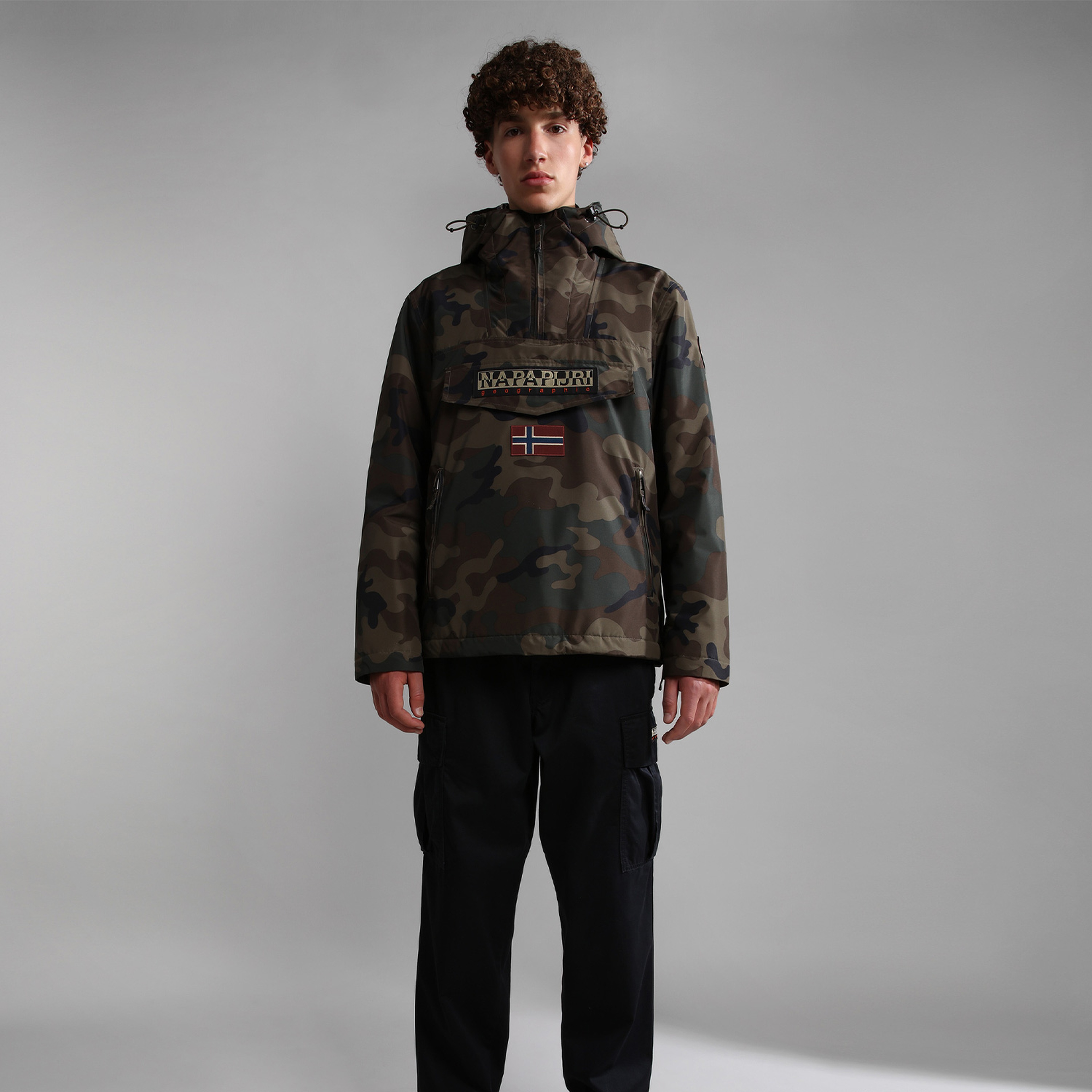 Napapijri Rainforest Kanguru Cepli Erkek Yeşil Ceket