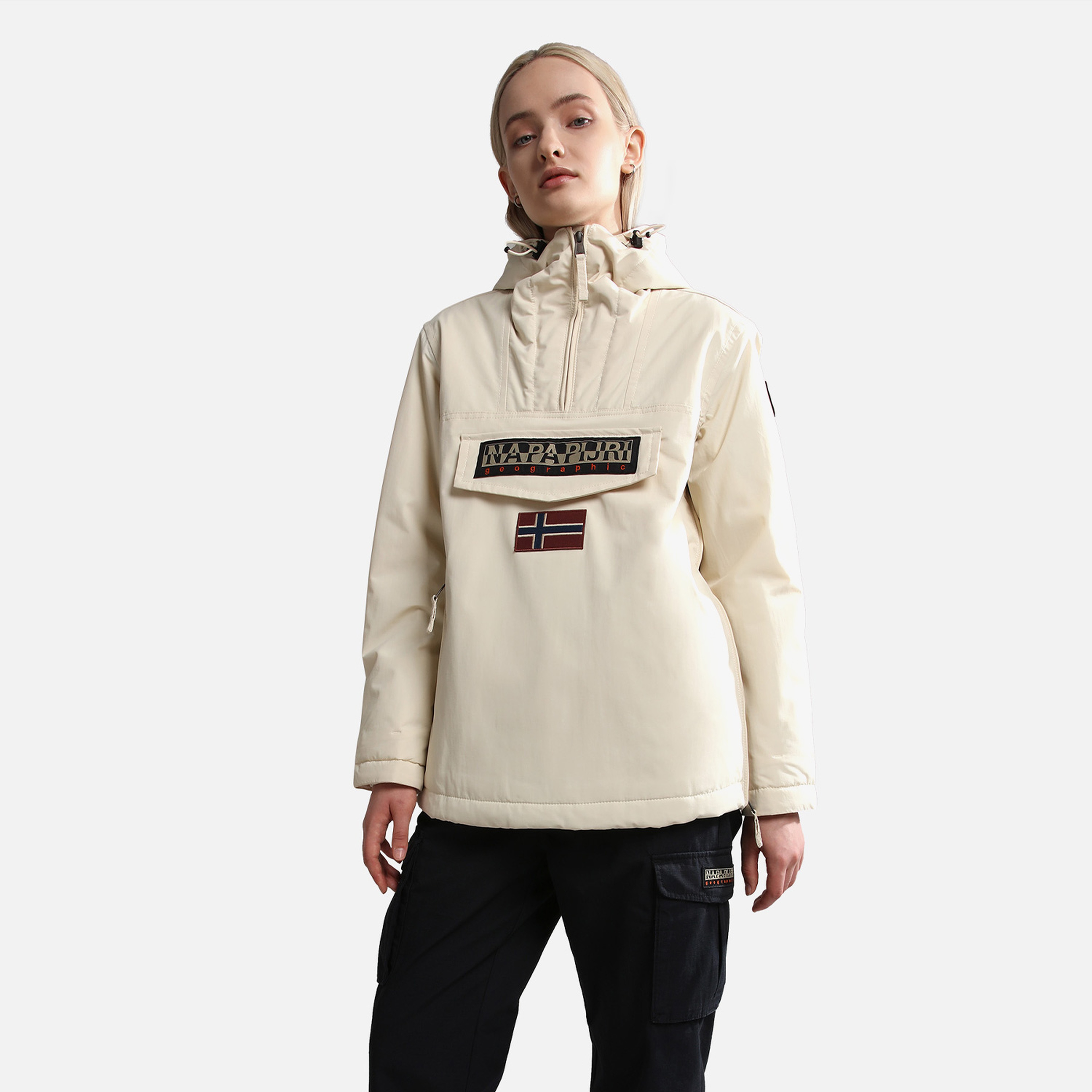 Napapijri Rainforest Winter Anorak Kadın Bej Ceket