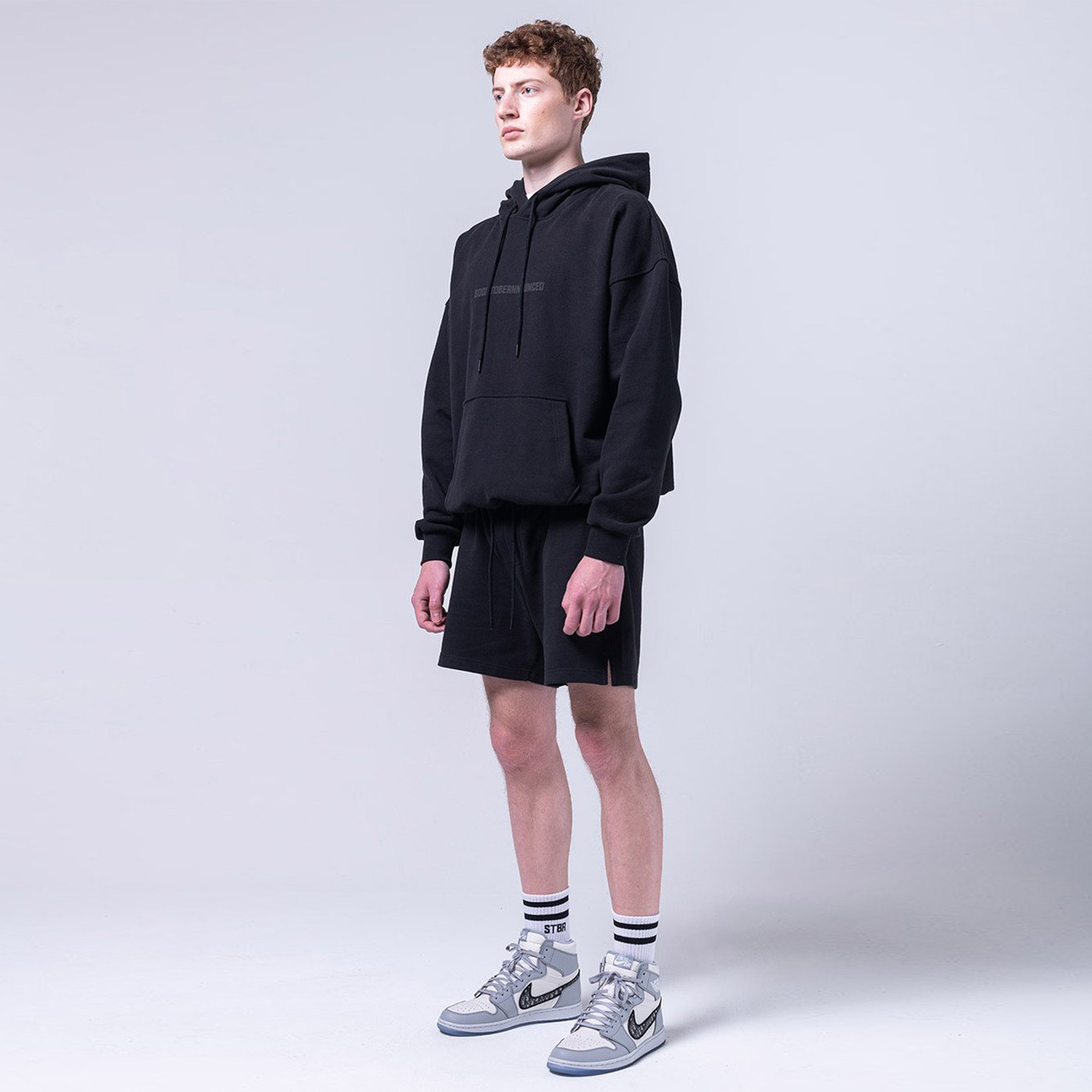 Soon To Be Announced Logo Erkek Mavi Şort