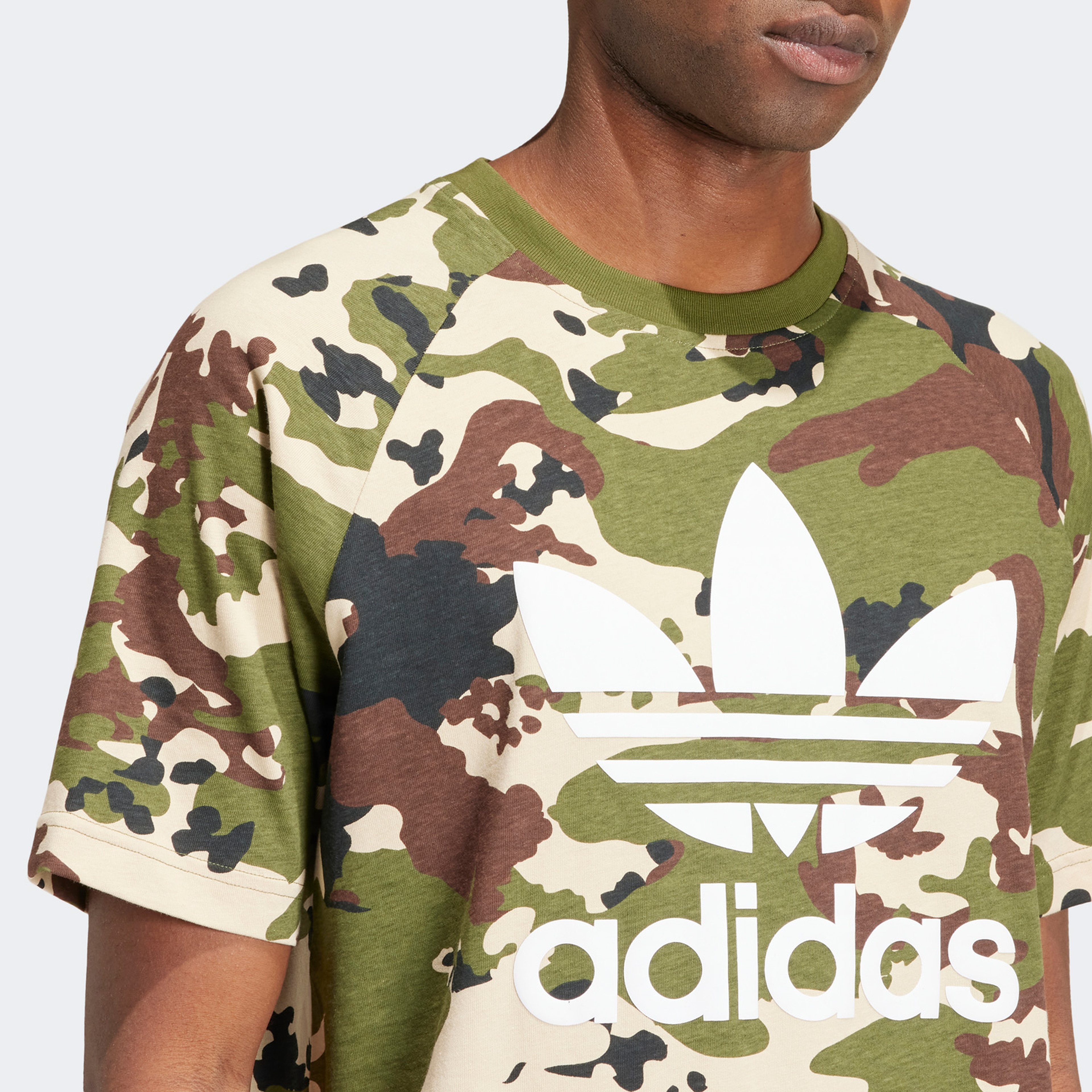 adidas Originals Camo Trefoil T Erkek Yeşil T-Shirt