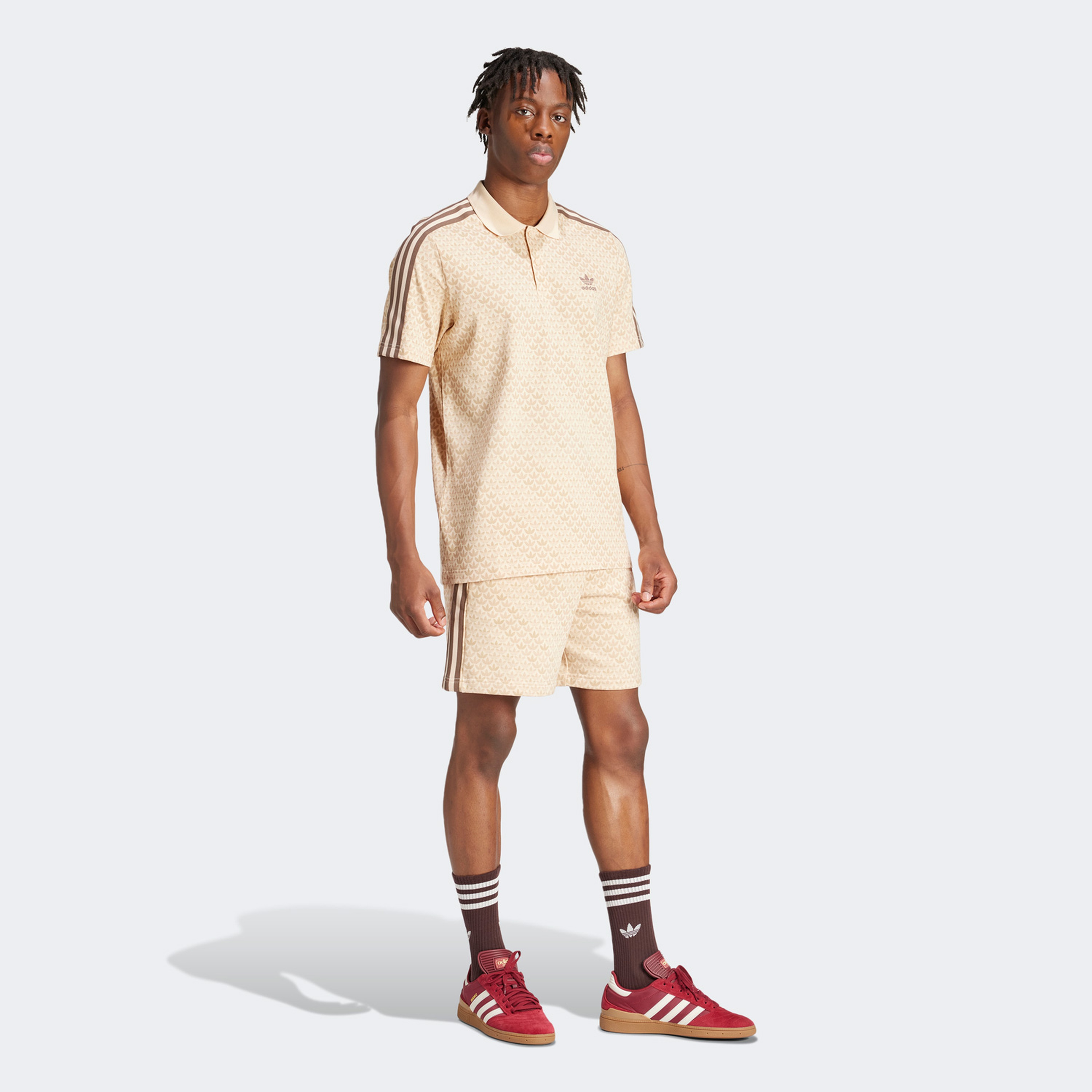 adidas Originals Mono Polo Erkek Bej T-Shirt
