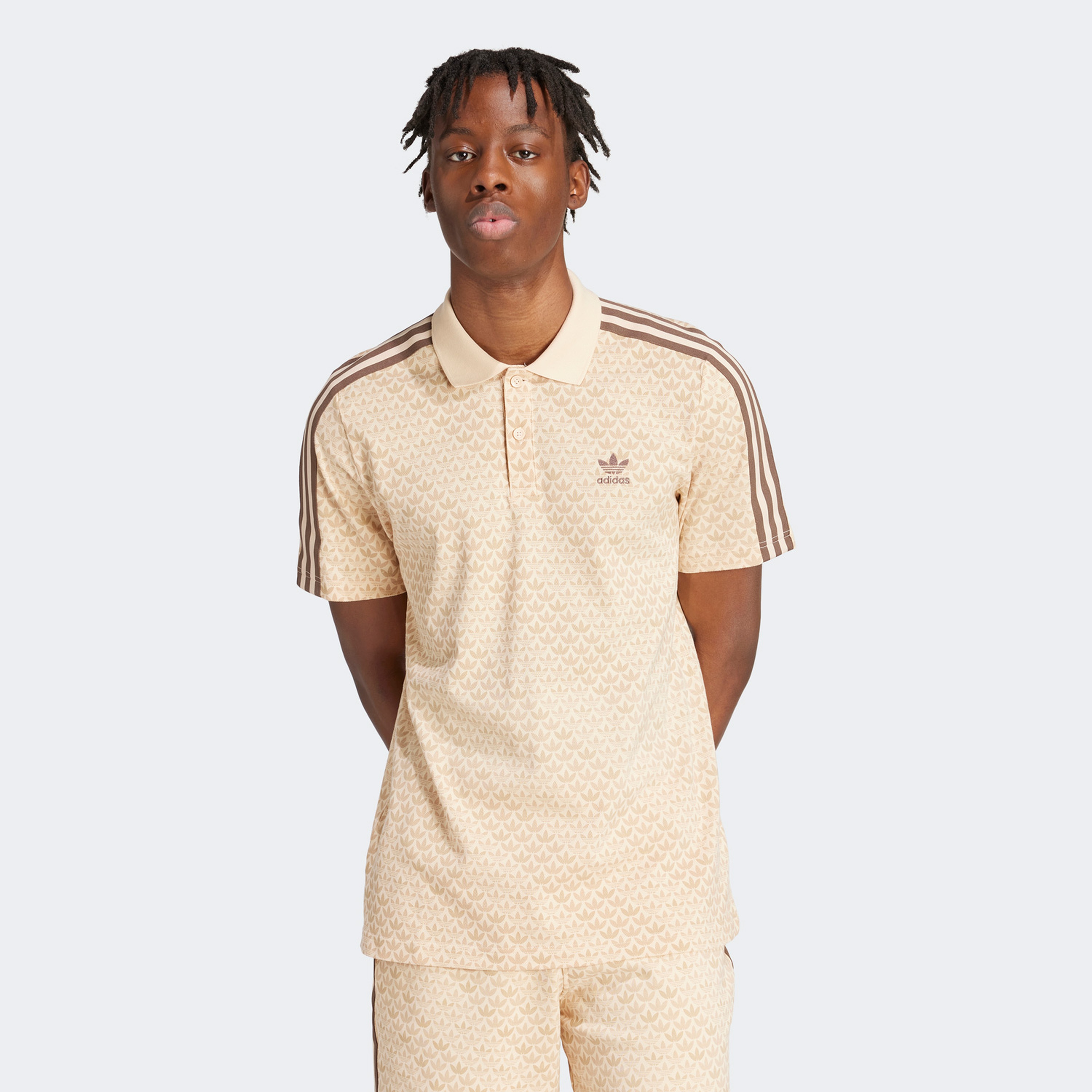 adidas Originals Mono Polo Erkek Bej T-Shirt