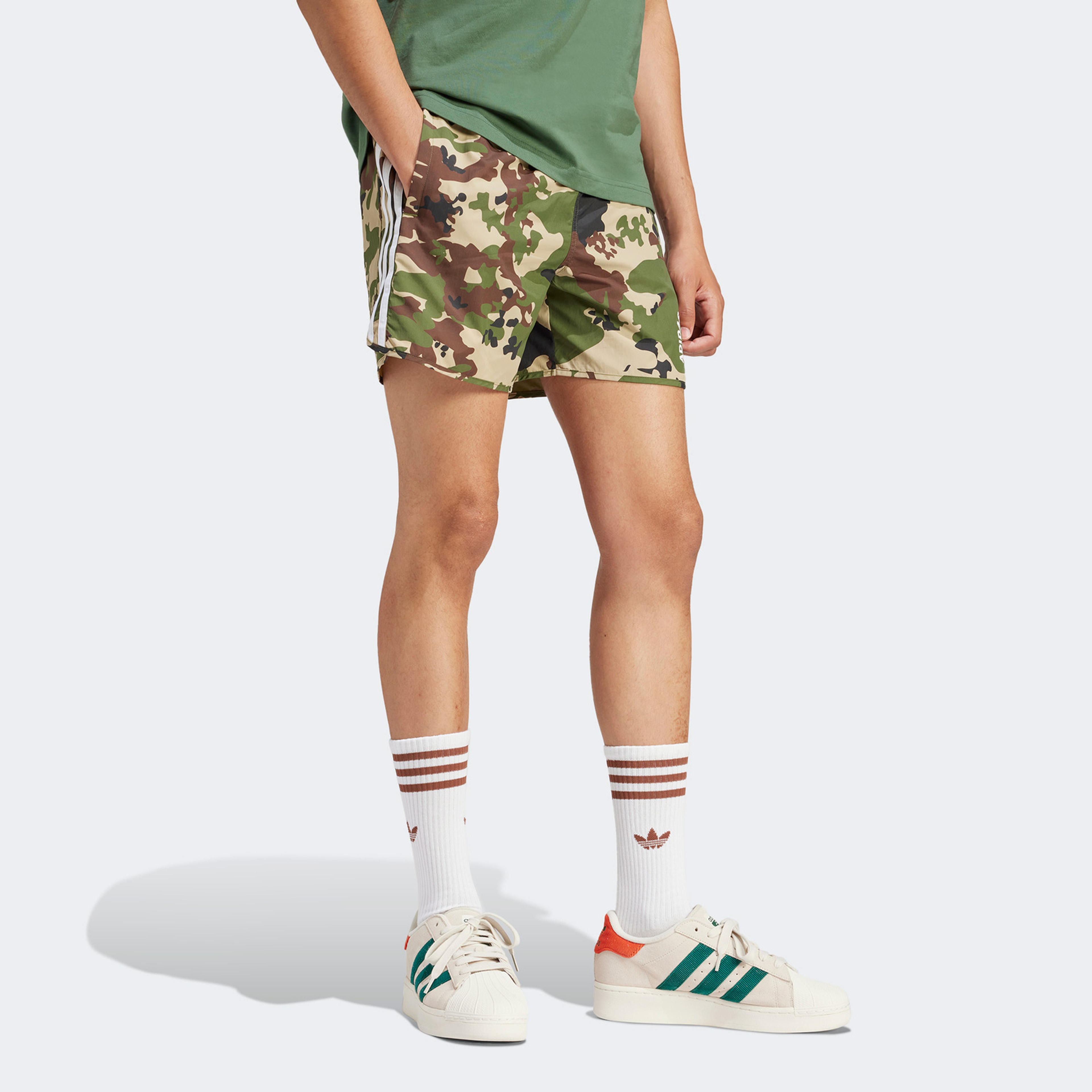 adidas Originals Camo s Hf Erkek Yeşil Şort