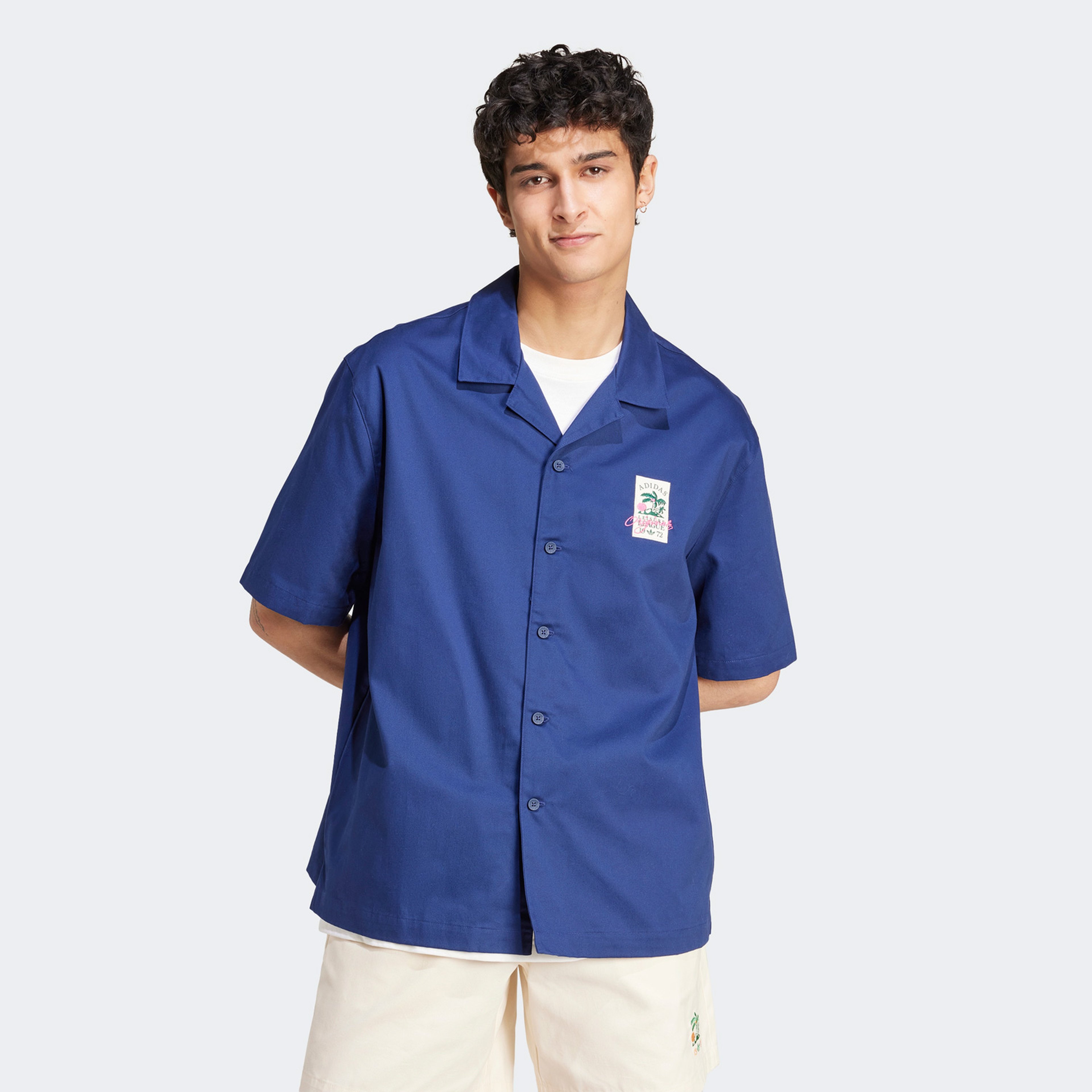adidas Originals Leisure League Groundskeeper Erkek Mavi Gömlek