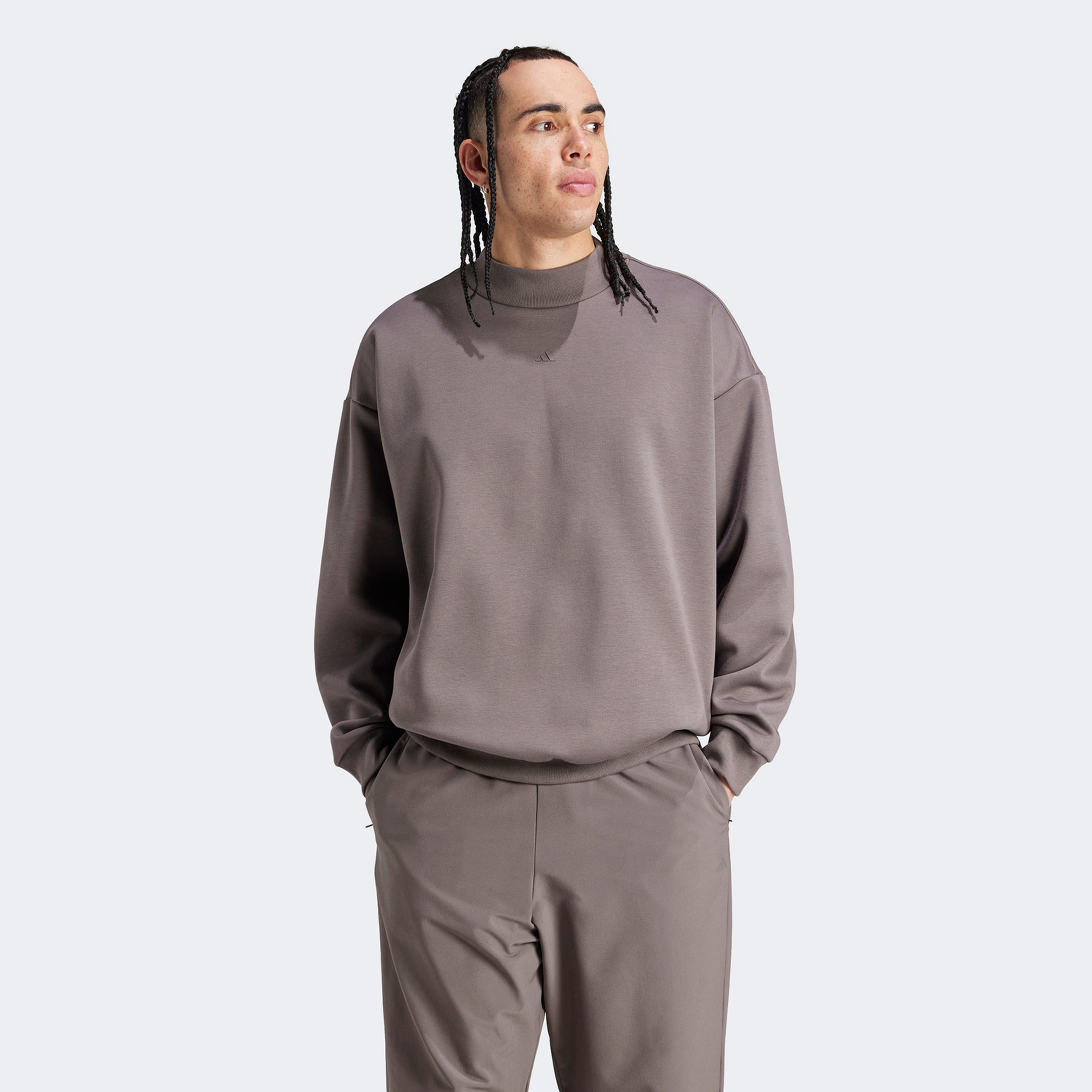 adidas One Fl Crew Unisex Kahverengi Sweatshirt