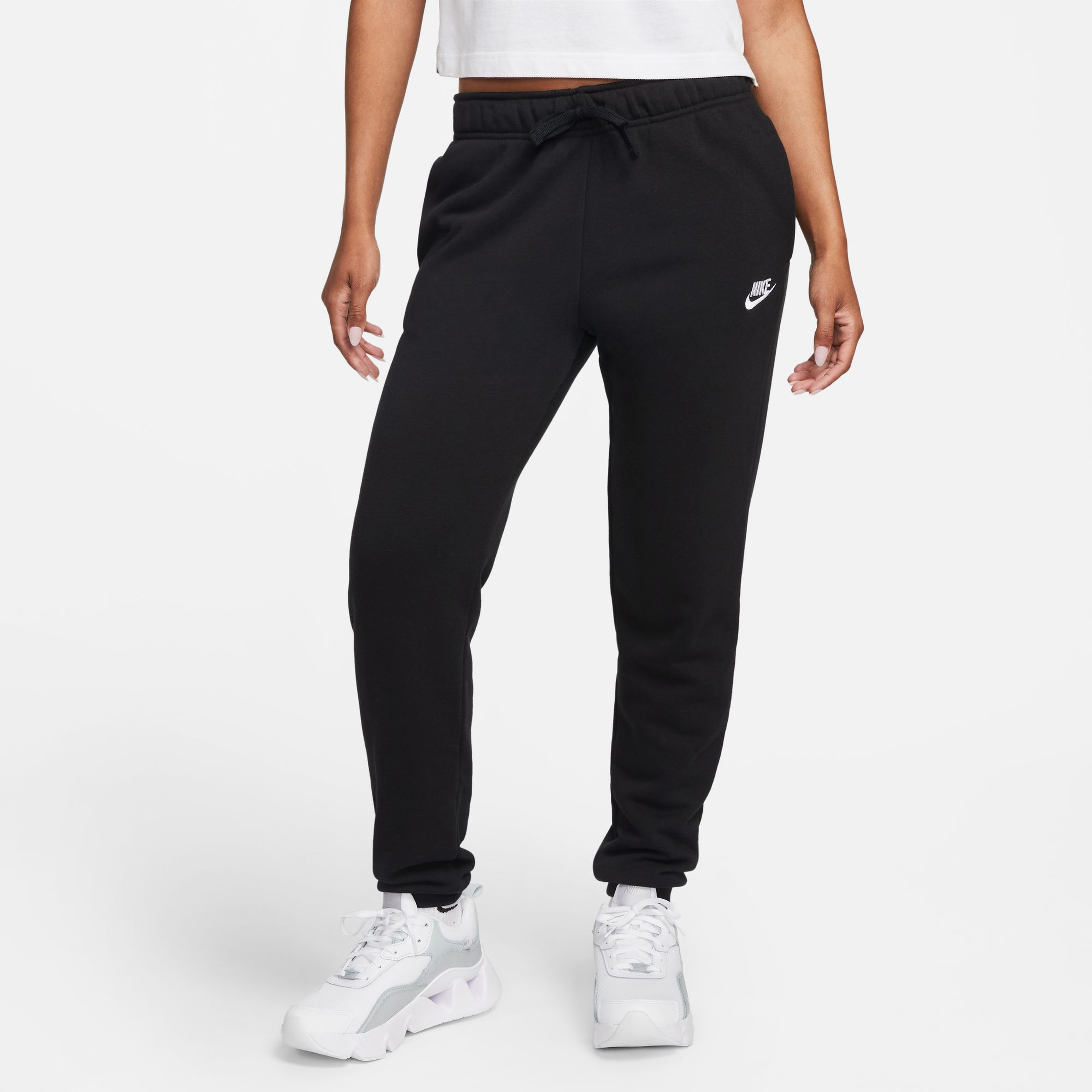 Nike Sportswear Club Fleece Normal Belli Kadın Siyah Eşofman Altı