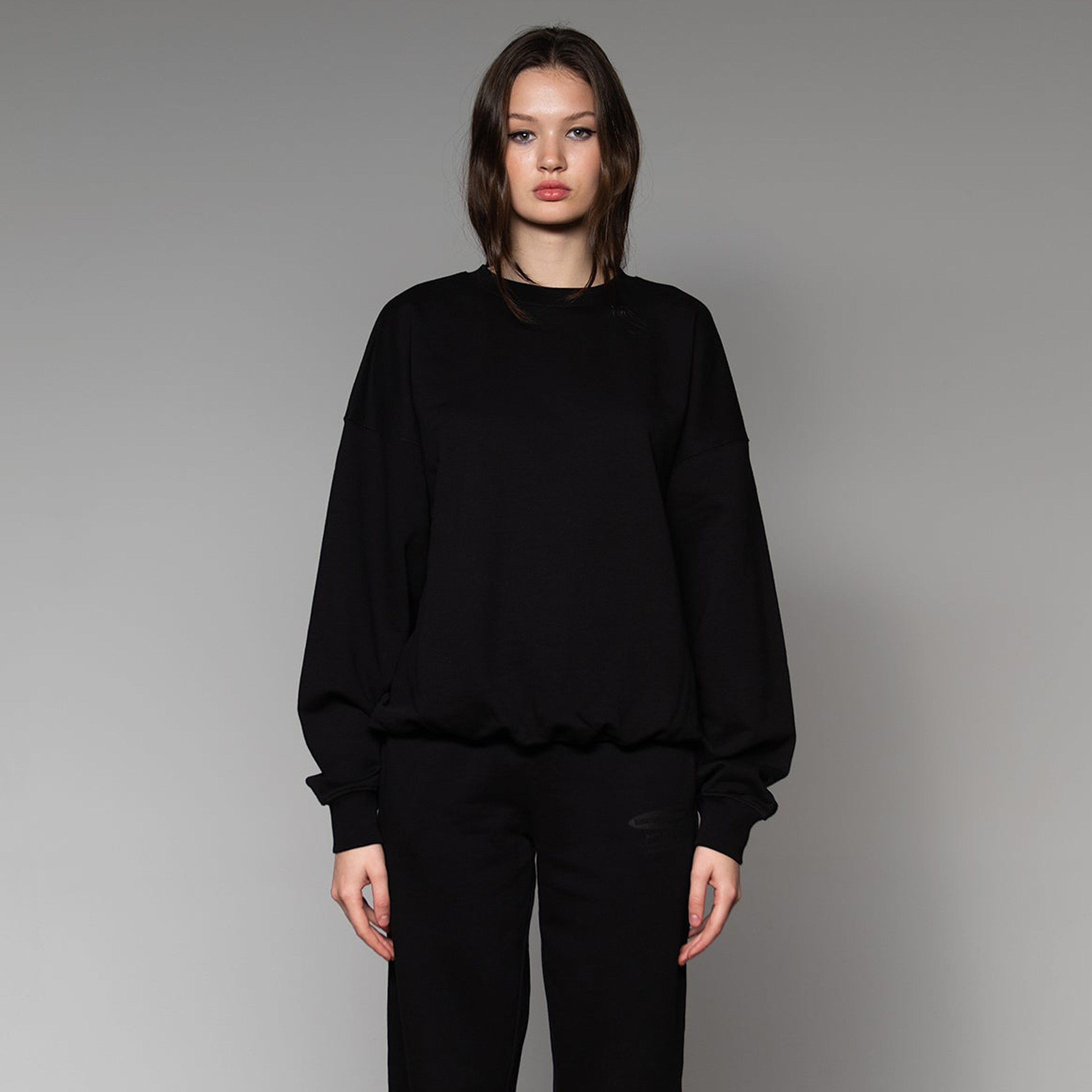 Soon To Be Announced Black Line Unisex Siyah Sweatshirt