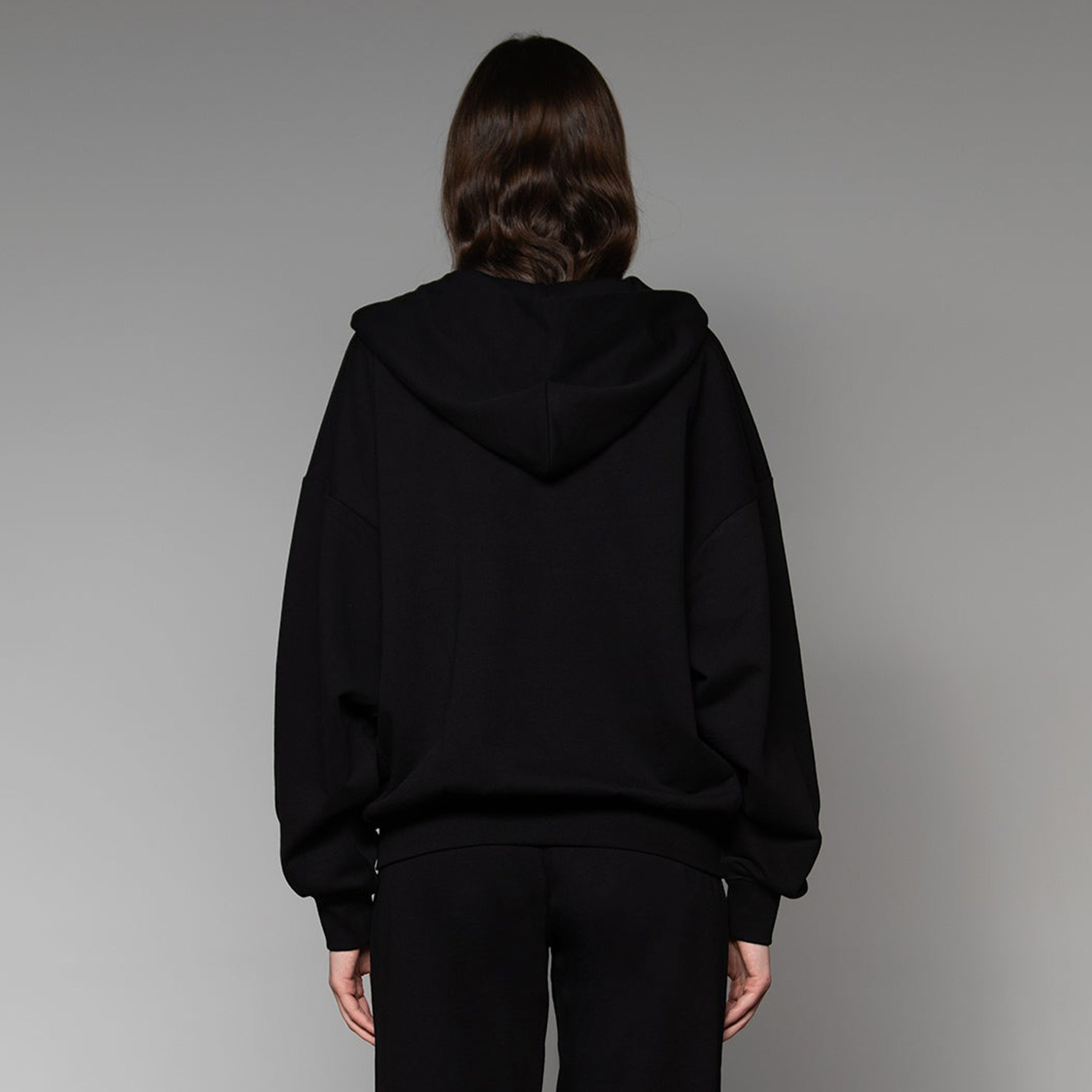 Soon To Be Announced Black Line Unisex Siyah Kapüşonlu Eşofman Üstü