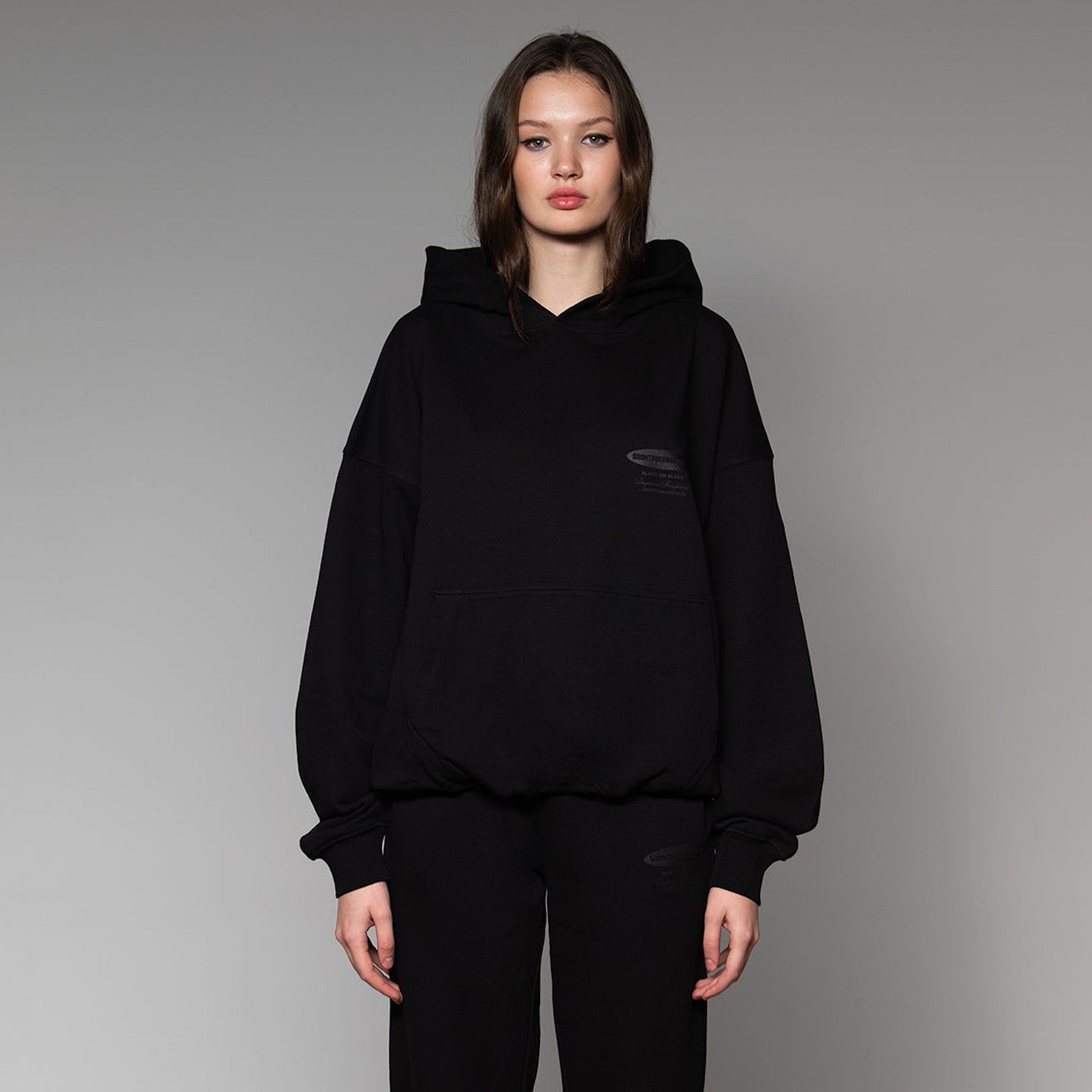 Soon To Be Announced Black Line Unisex Siyah Hoodie