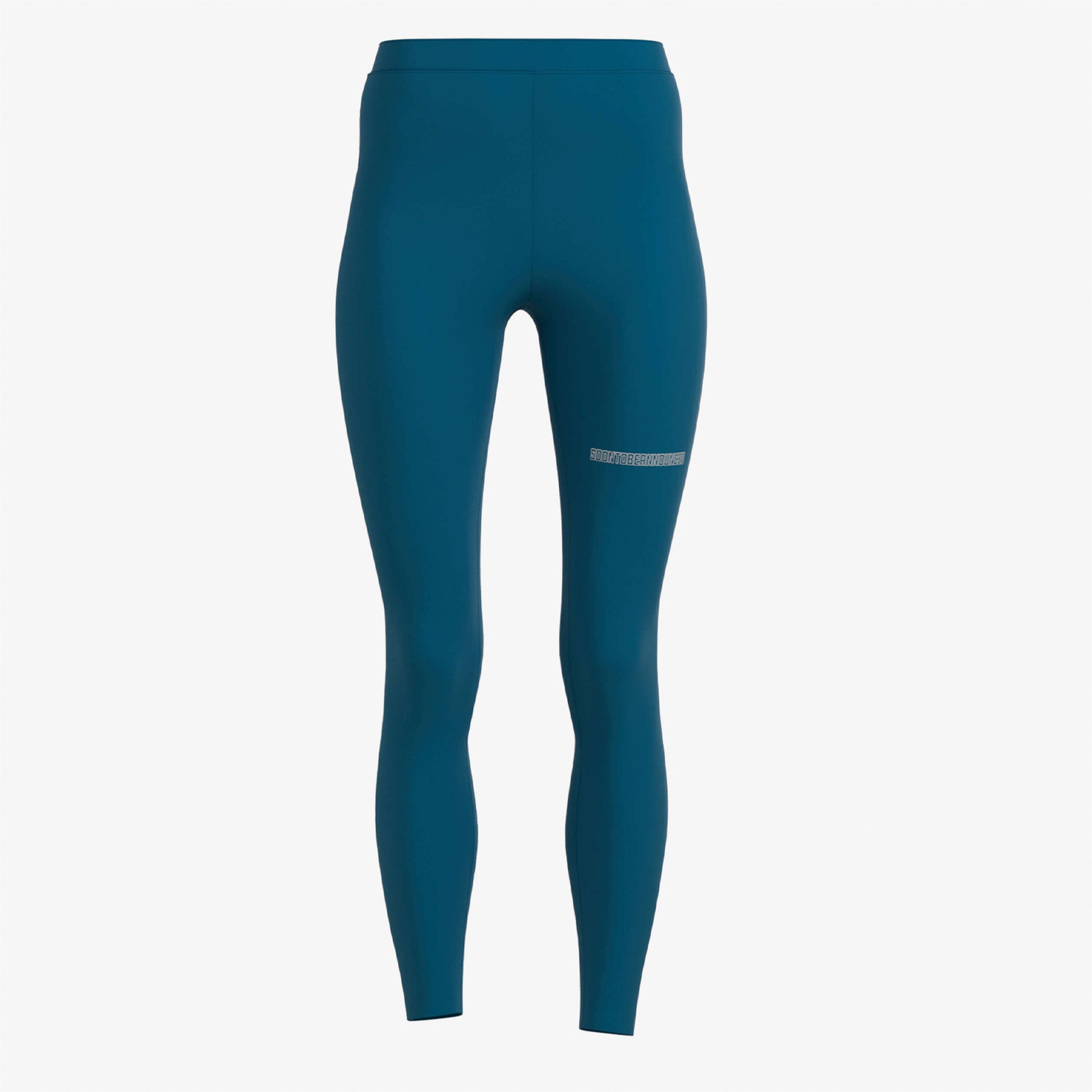 Soon To Be Announced Logo Leggings Kadın Mavi Tayt