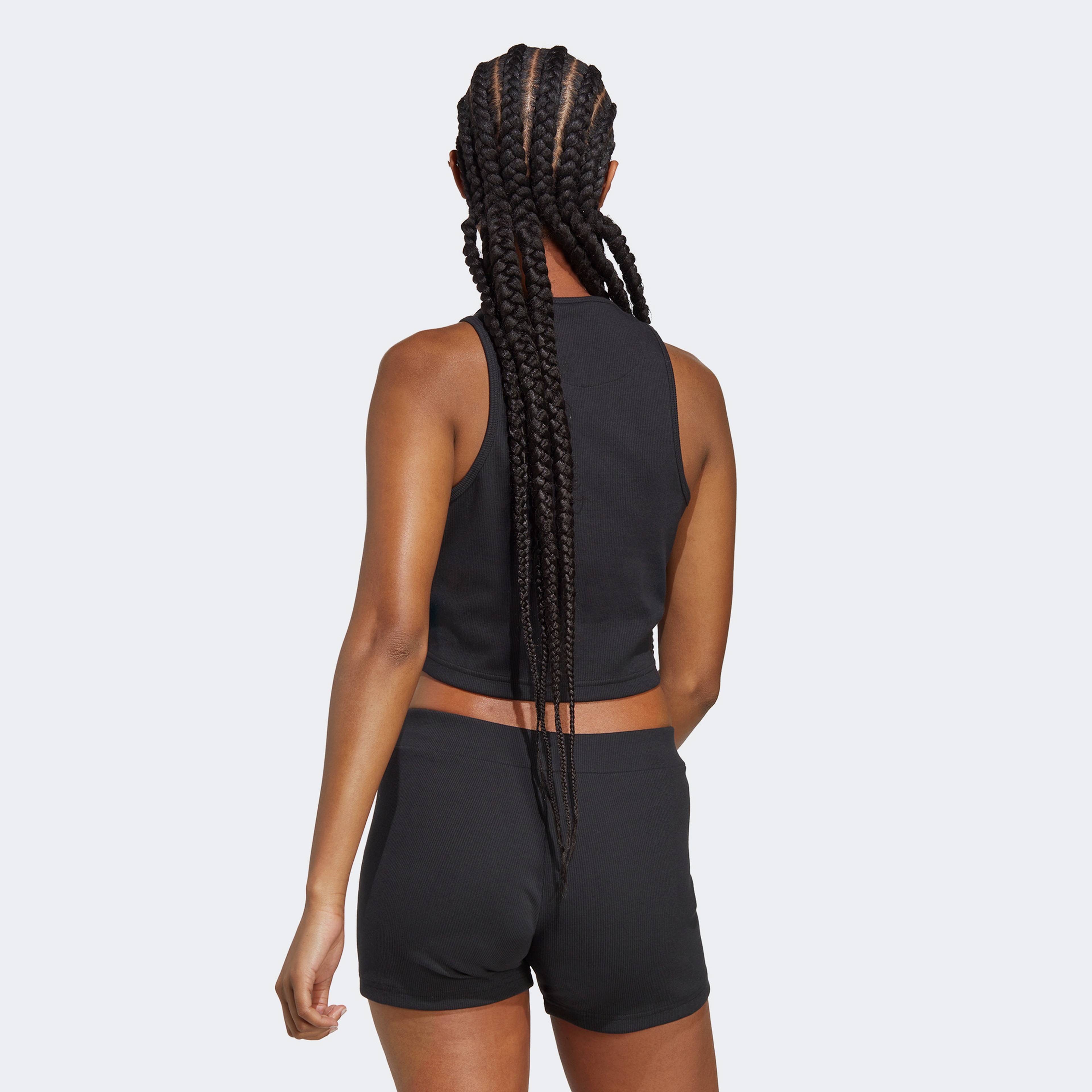 adidas Lng Rib Kadın Siyah Crop