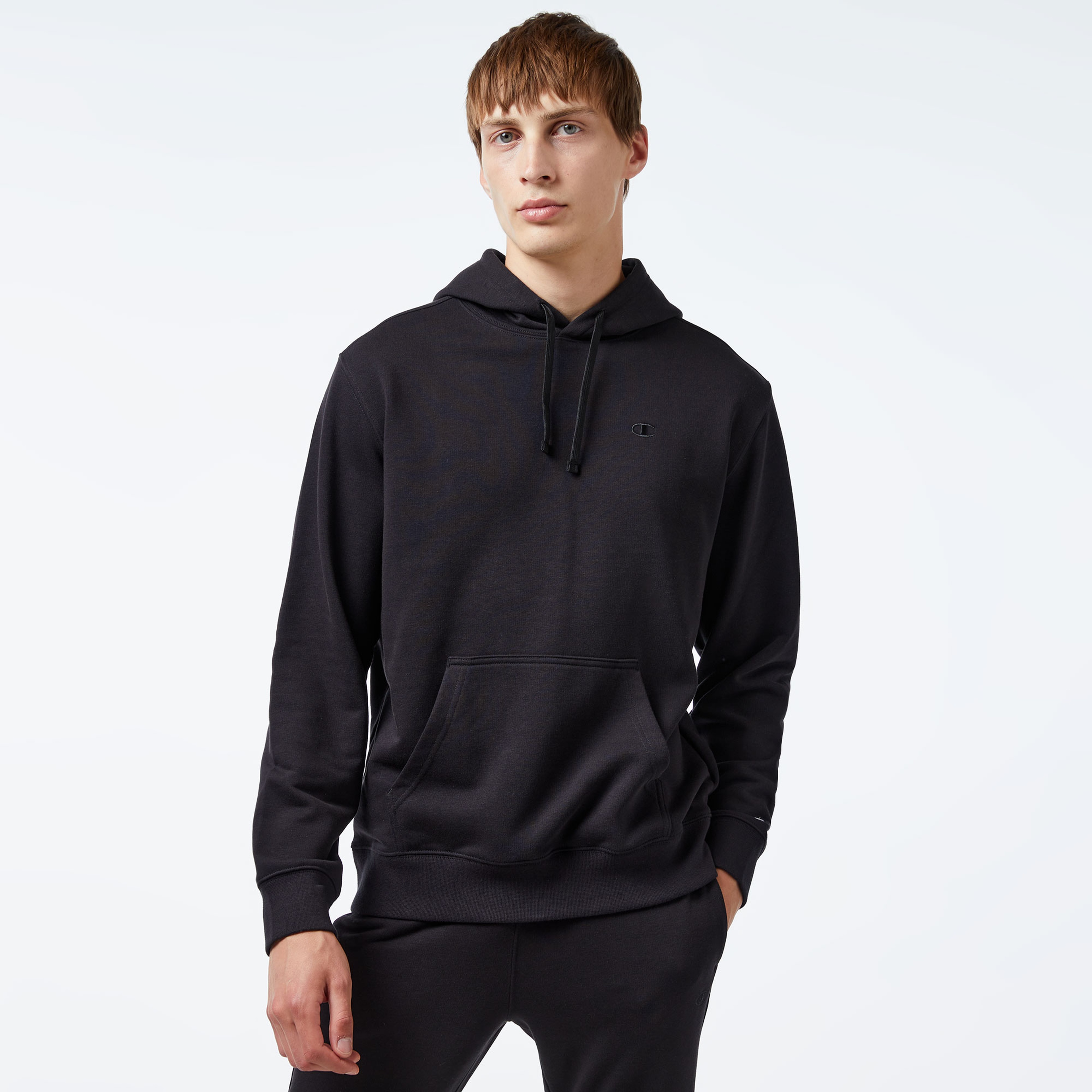 Champion Classic Erkek Siyah Hoodie