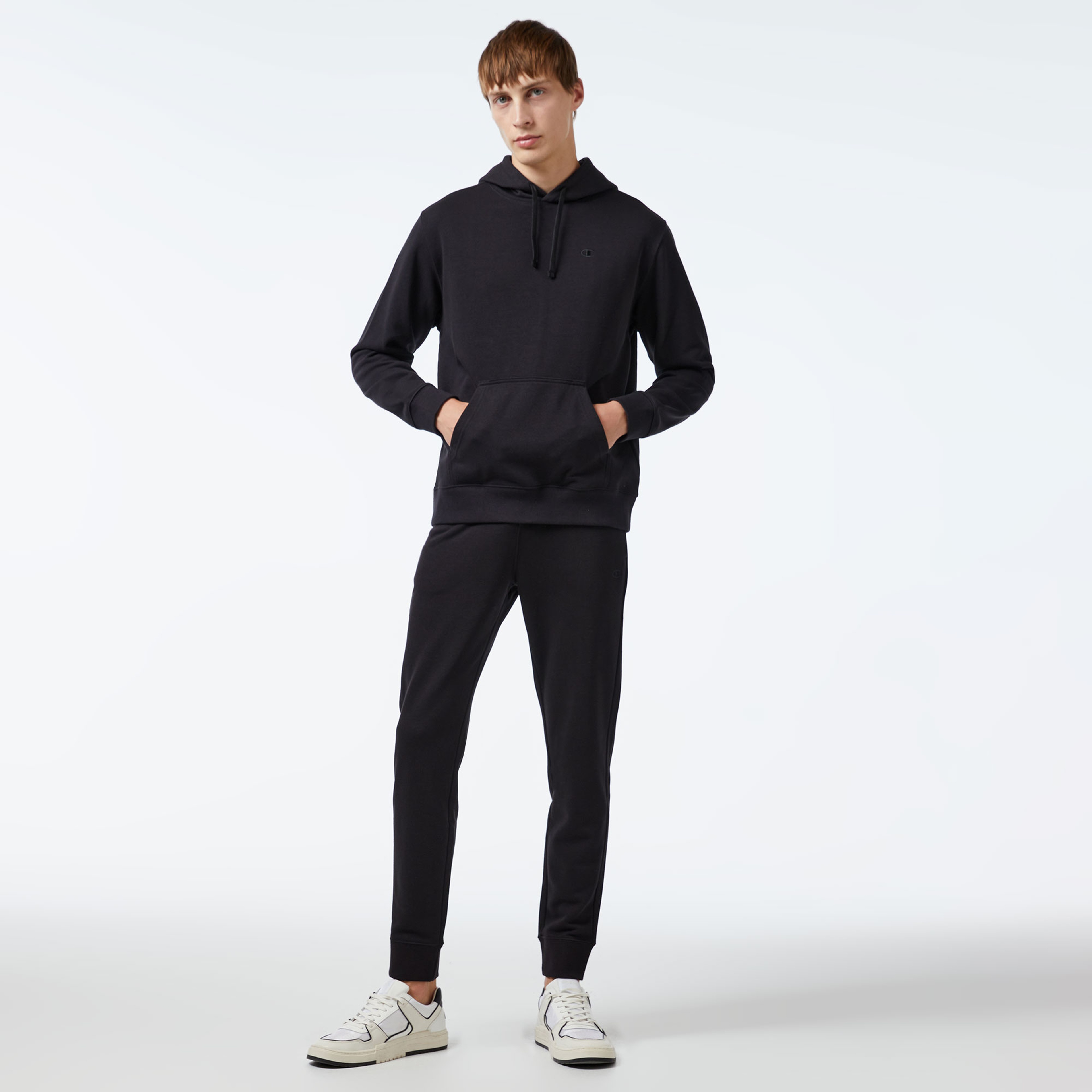 Champion Classic Erkek Siyah Hoodie