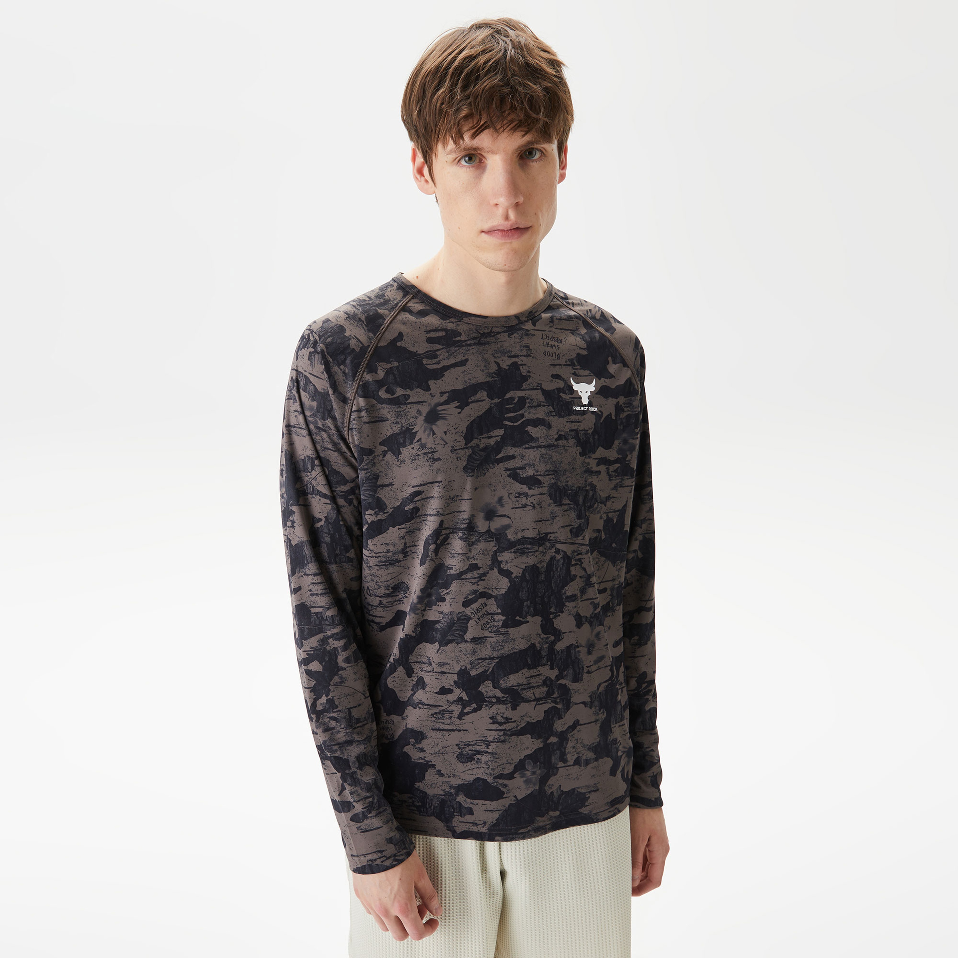 Under Armour Pjt Rck IsoChill Erkek Kahverengi T-Shirt