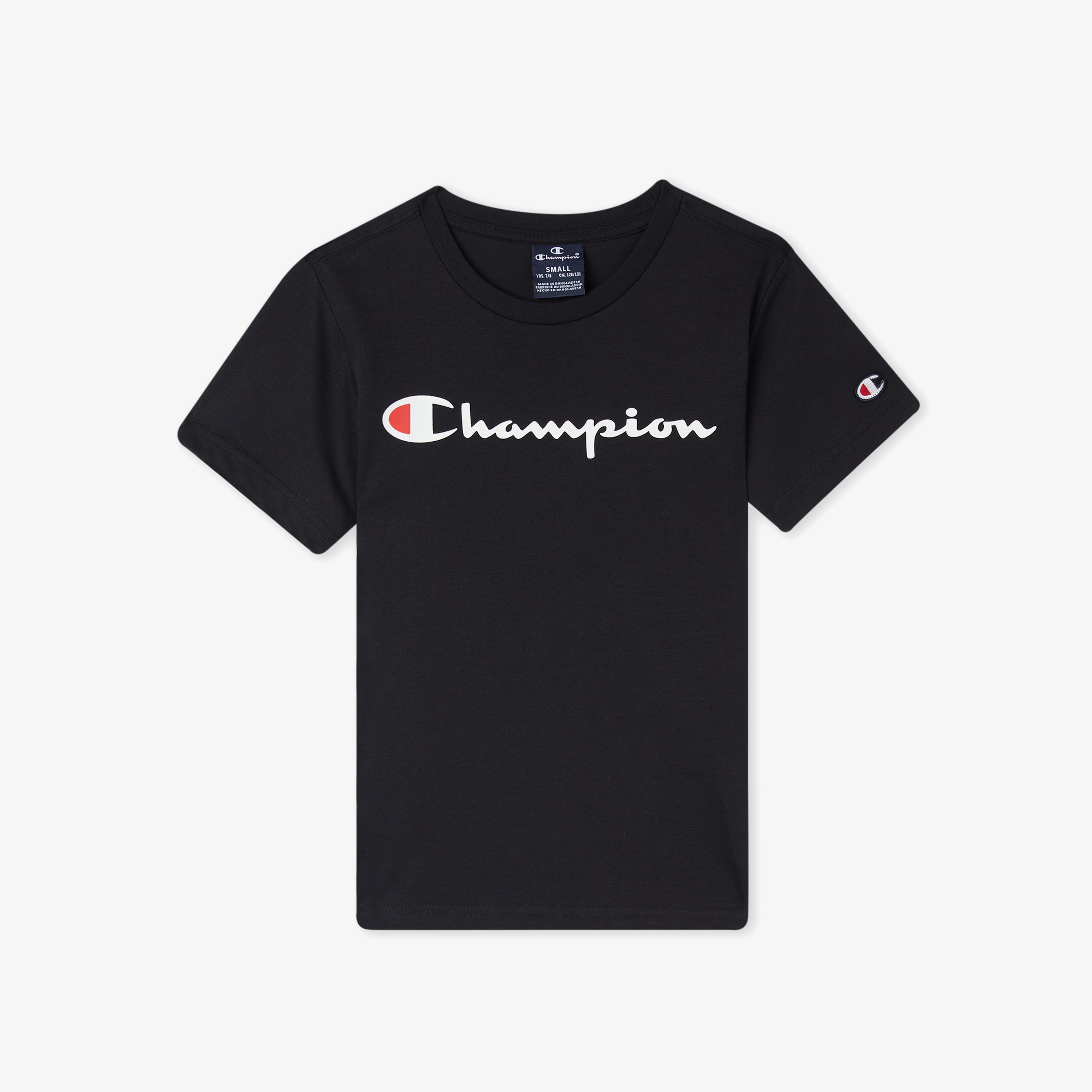 Champion Crewneck Çocuk Siyah T-Shirt